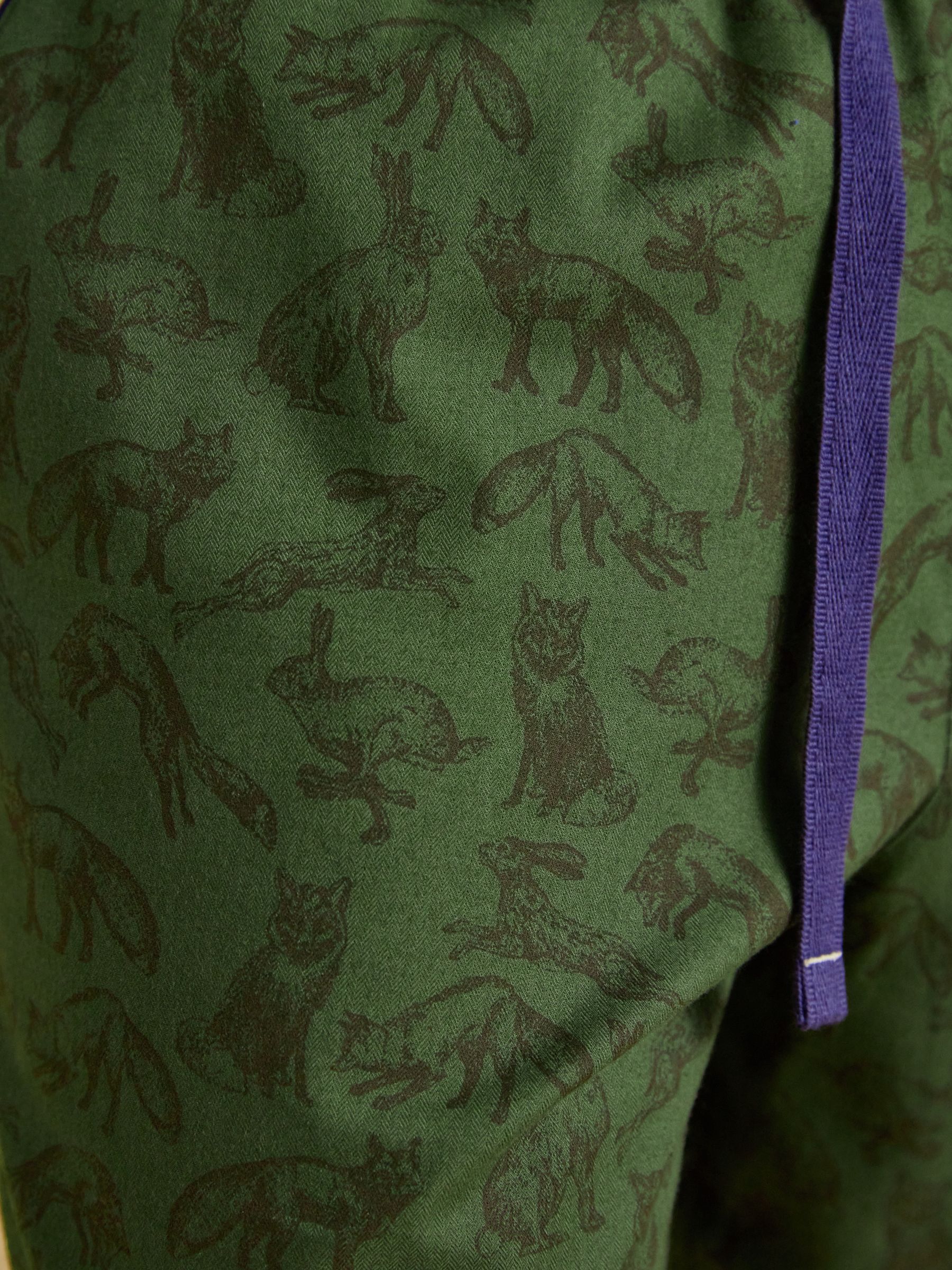 Dozer Green & Ecru Short Pyjama Set - Image 9 of 13