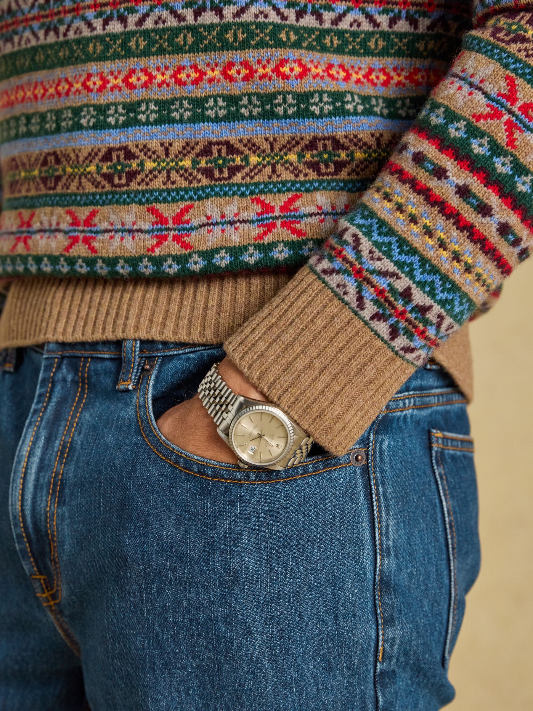 Multi Wool Rich Fair Isle Quarter Zip Jumper - Image 3 of 7