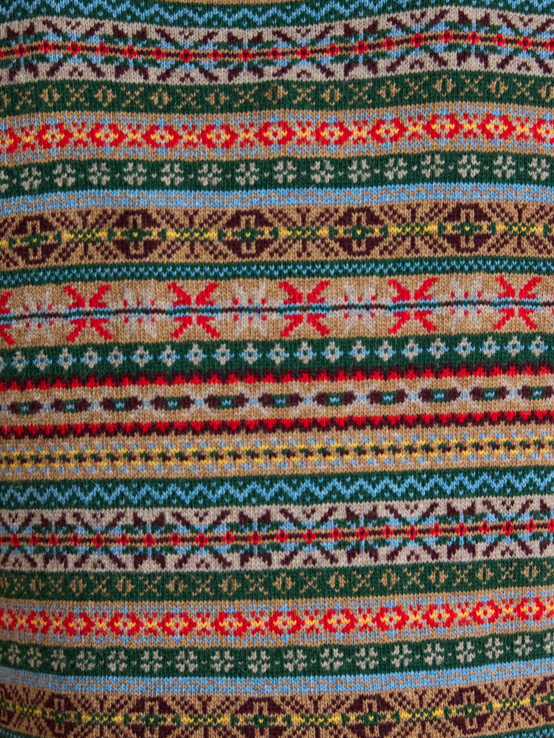 Multi Wool Rich Fair Isle Quarter Zip Jumper - Image 5 of 7