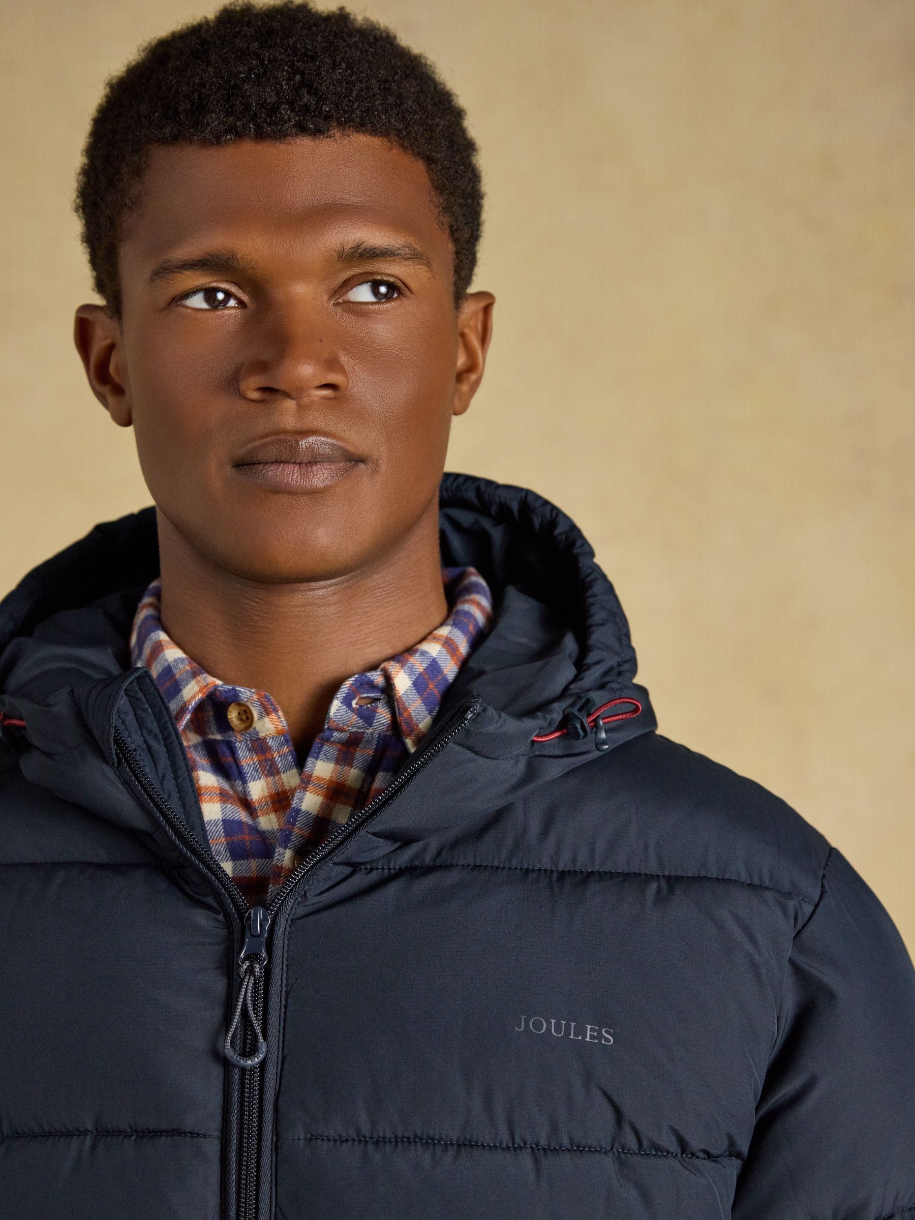 Croft Navy Heavyweight Padded Coat - Image 6 of 10
