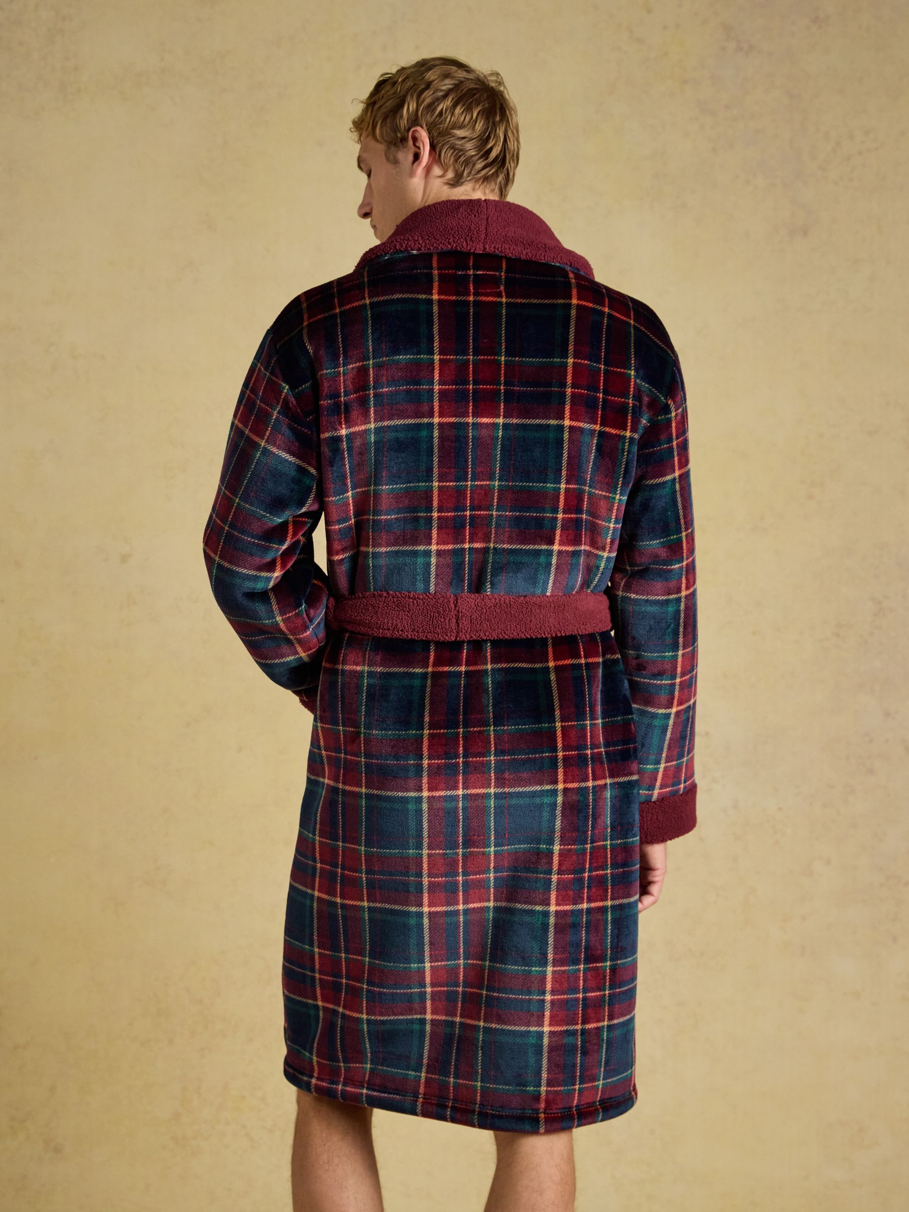 Montague Burgundy Red Dressing Gown - Image 2 of 6