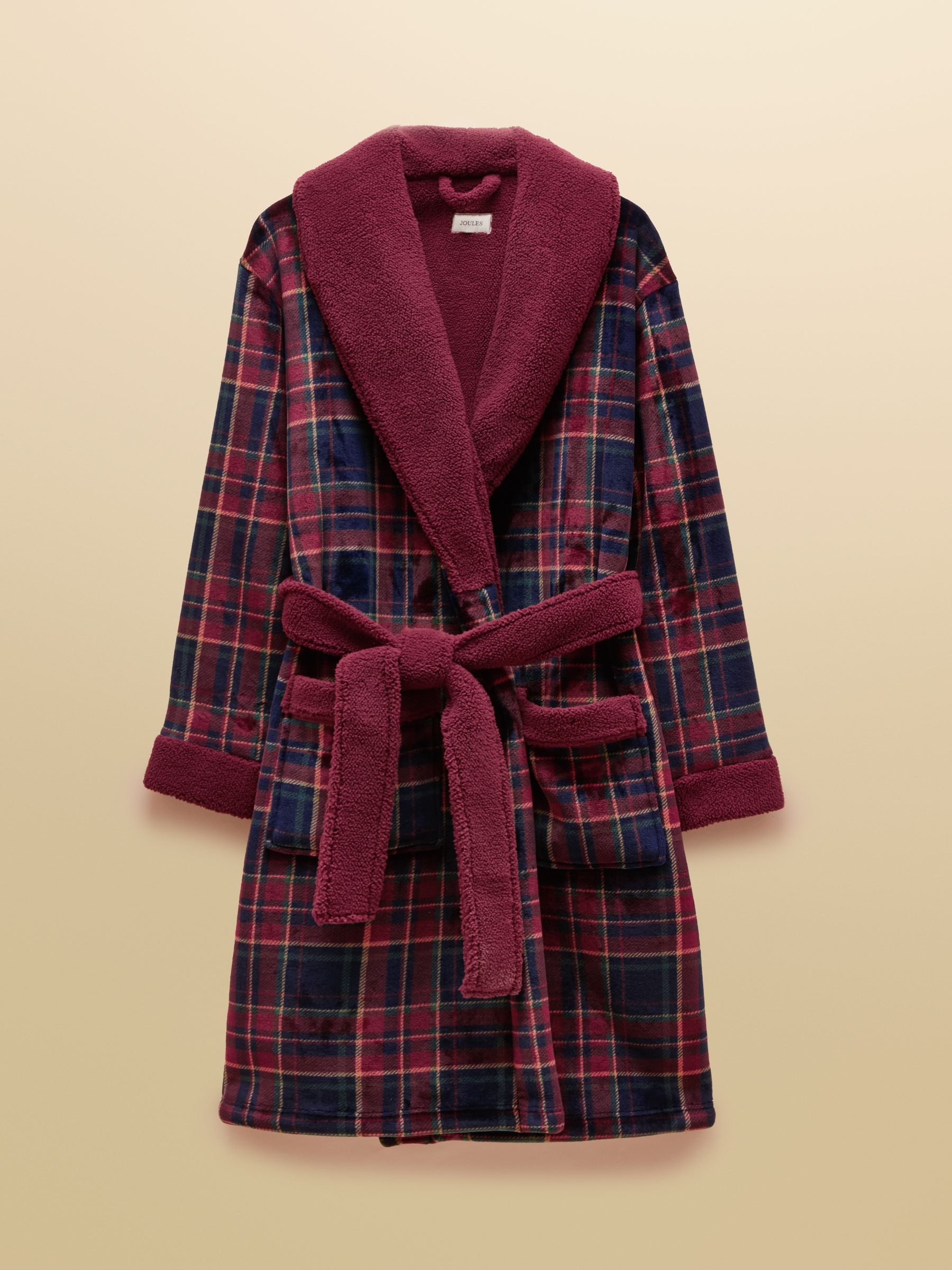 Montague Burgundy Red Dressing Gown - Image 6 of 6 Montague Burgundy Red Dressing Gown - Image 6 of 6