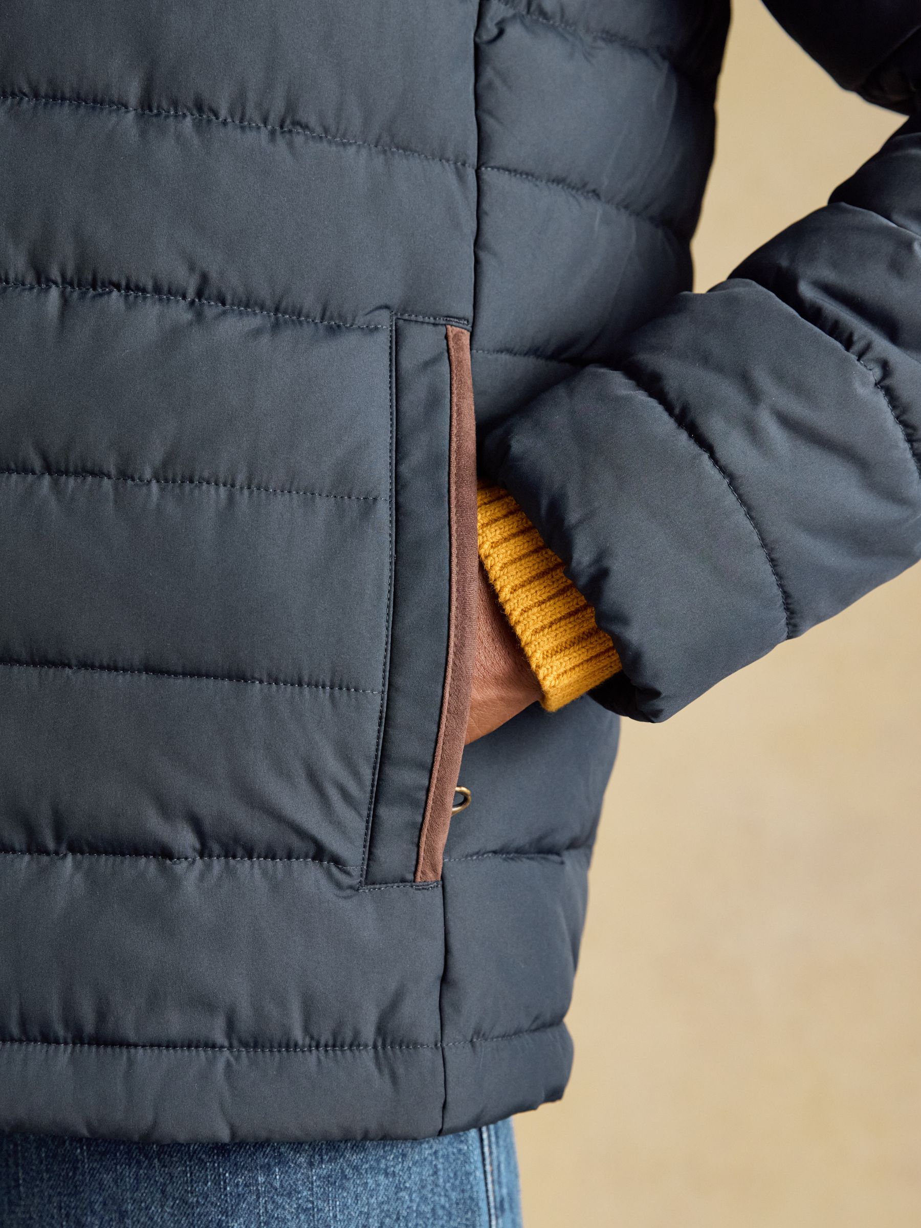 Navy Heritage Padded Coat - Image 4 of 10