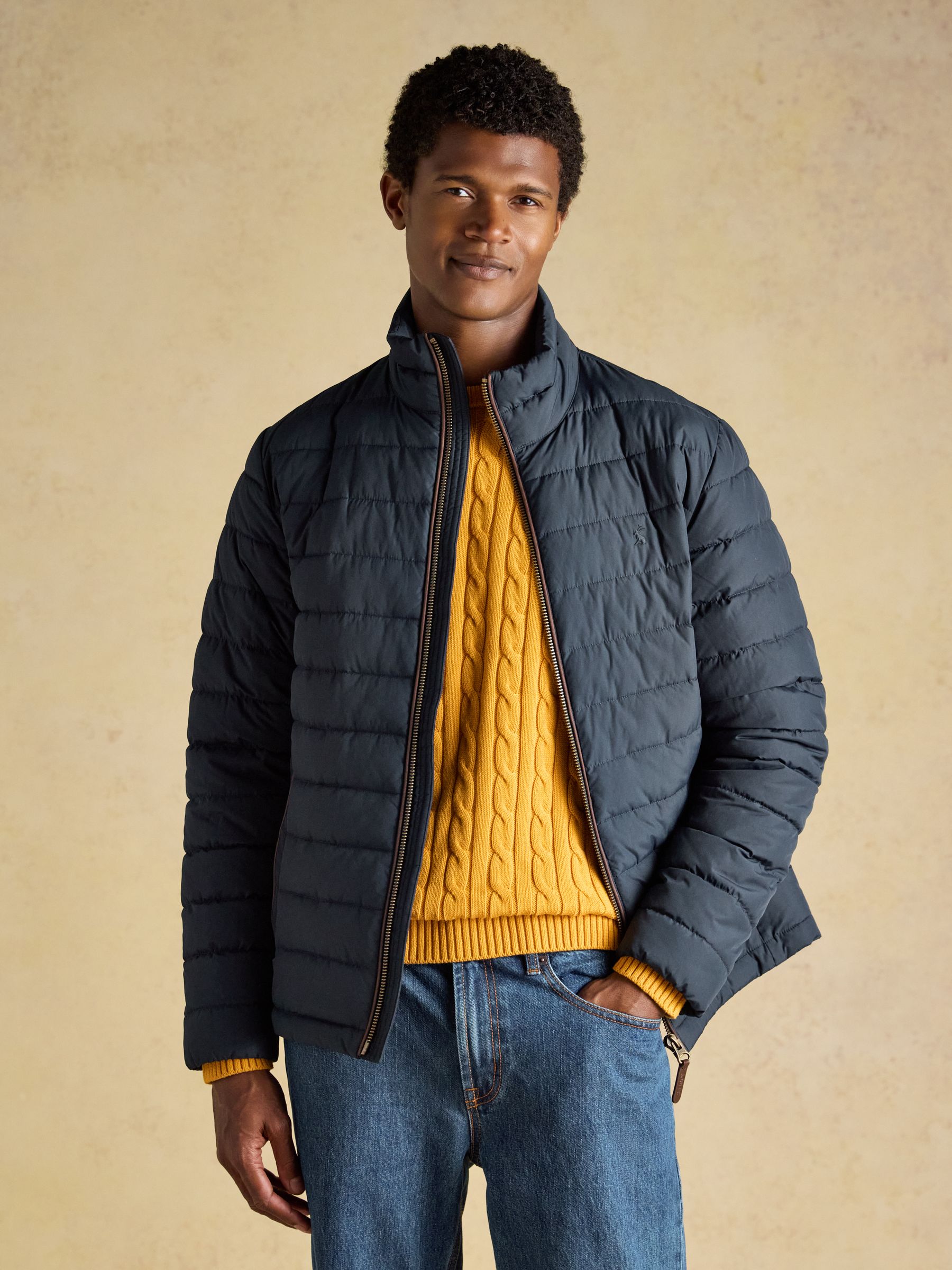 Navy Heritage Padded Coat - Image 7 of 10