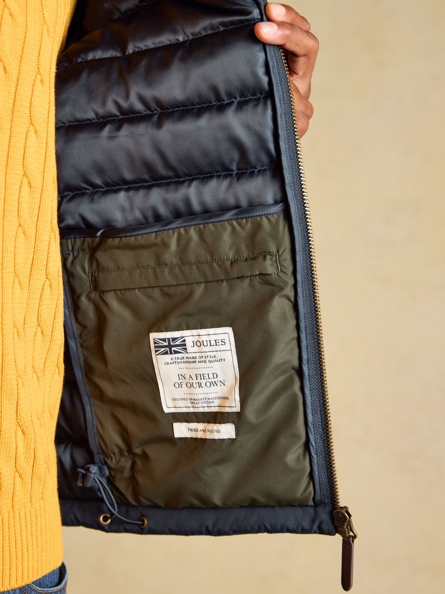 Navy Heritage Padded Coat - Image 9 of 10