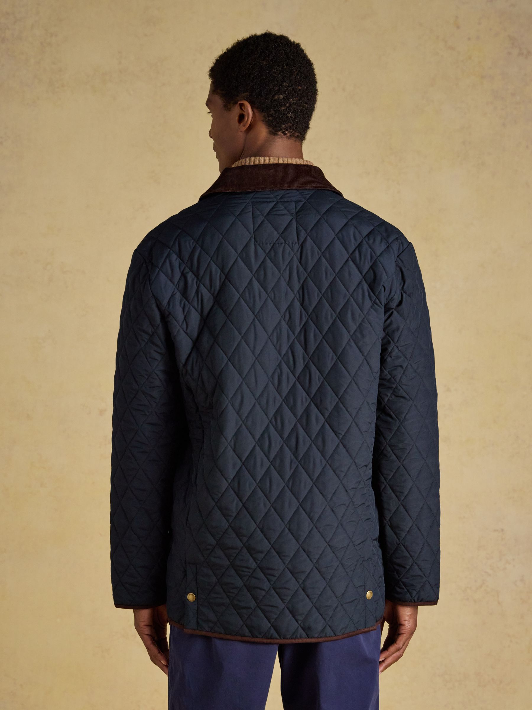 Navy Quilted Jacket - Image 2 of 9 Navy Quilted Jacket - Image 2 of 9