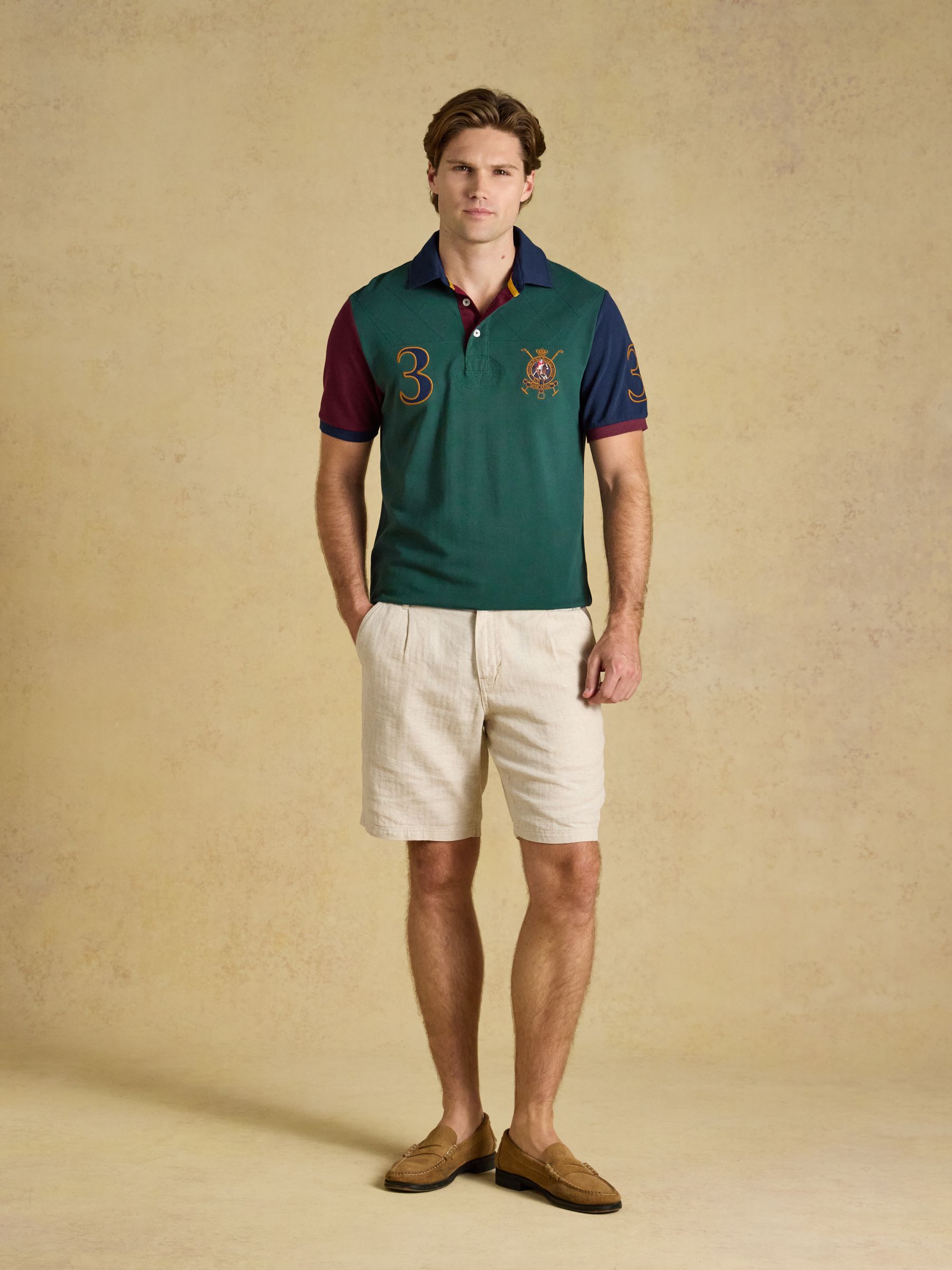 Woody Green Embellished Cotton Pique Polo Shirt - Image 3 of 8
