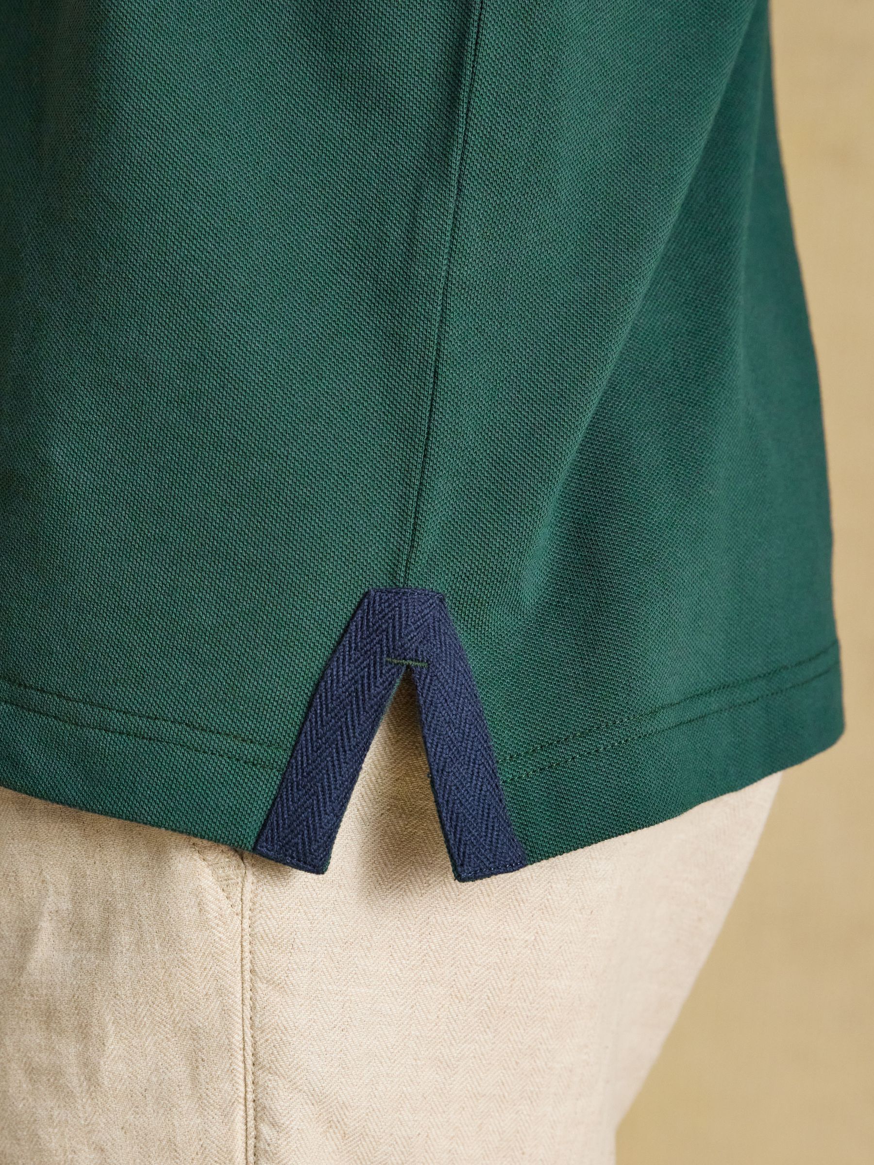 Woody Green Embellished Cotton Pique Polo Shirt - Image 5 of 8