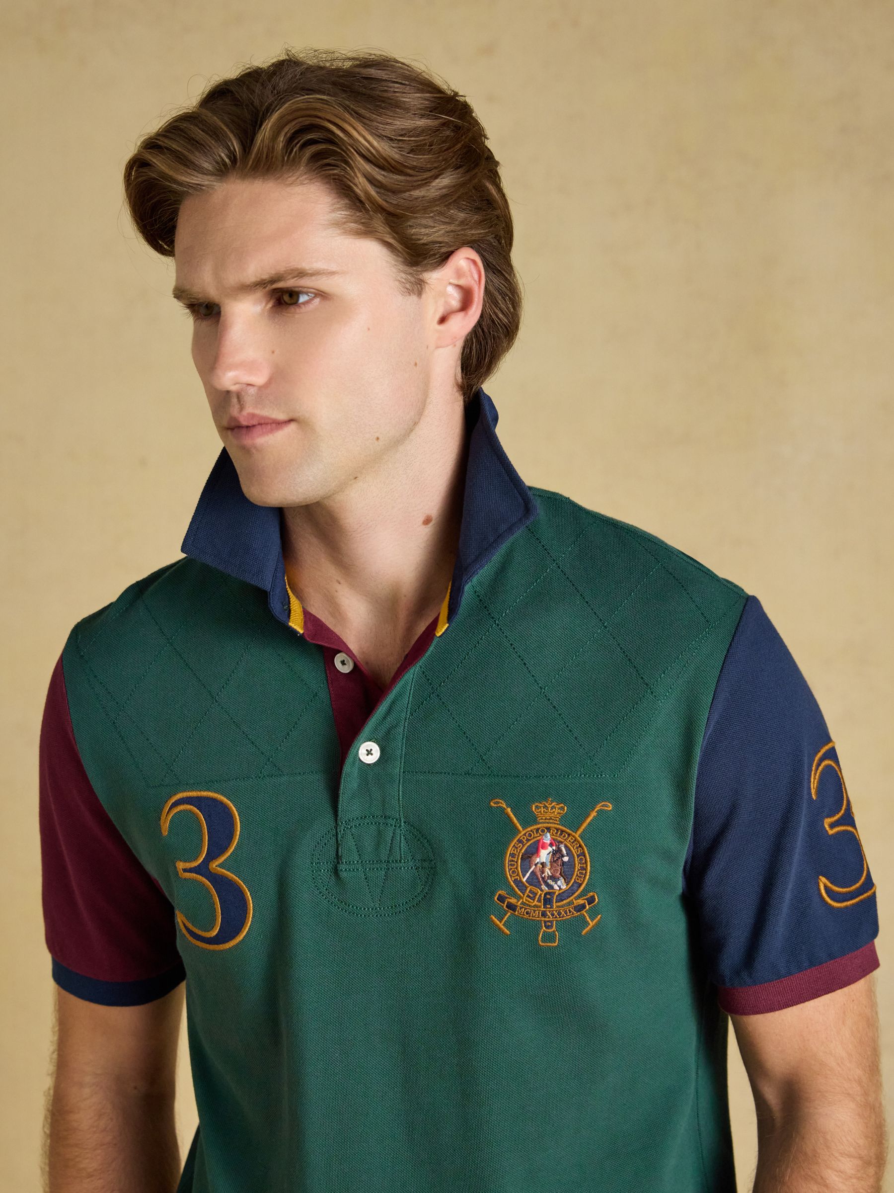 Woody Green Embellished Cotton Pique Polo Shirt - Image 6 of 8