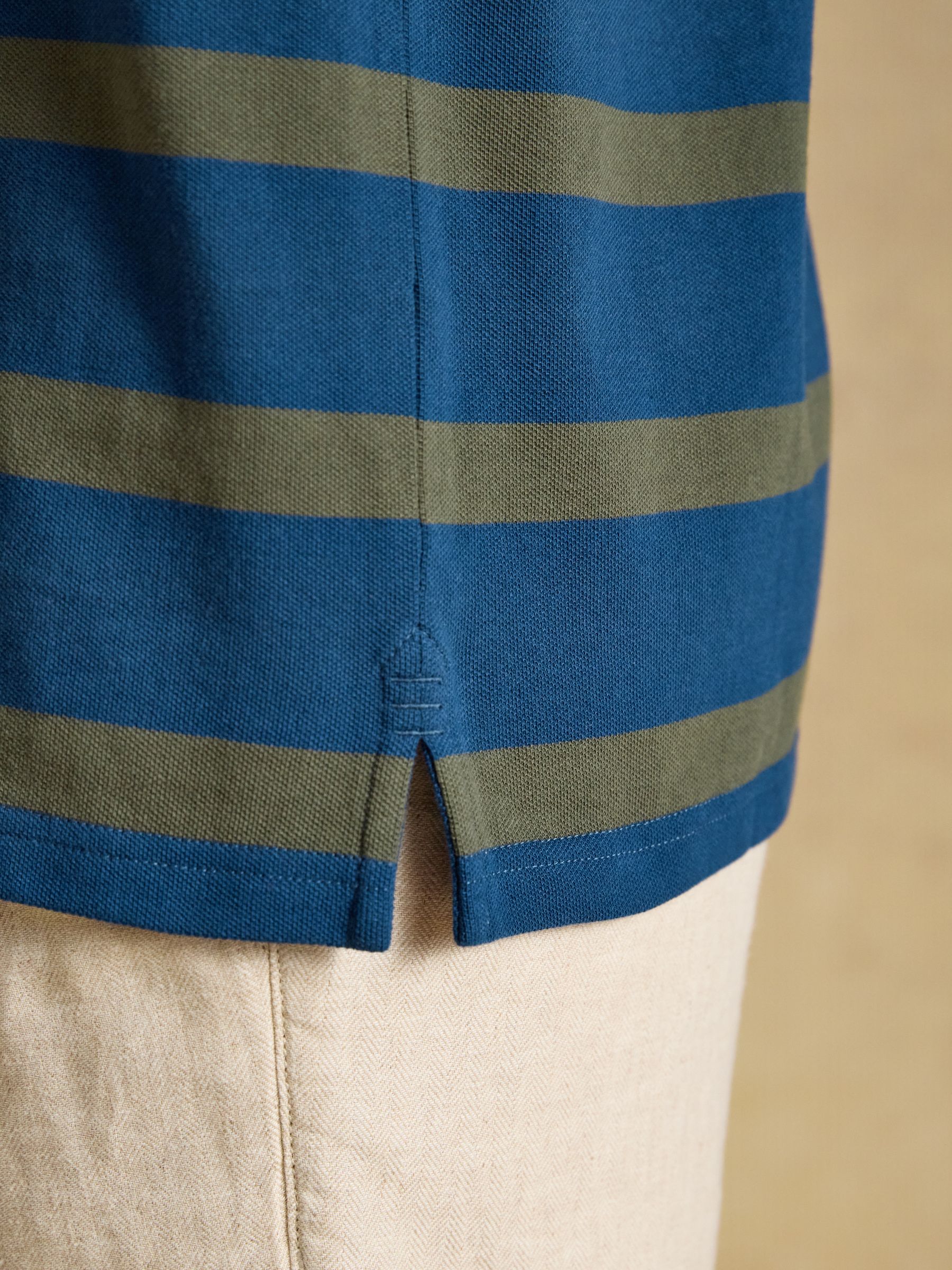 Woody Blue/Navy/Striped Polo Shirts 3 Pack - Image 10 of 10