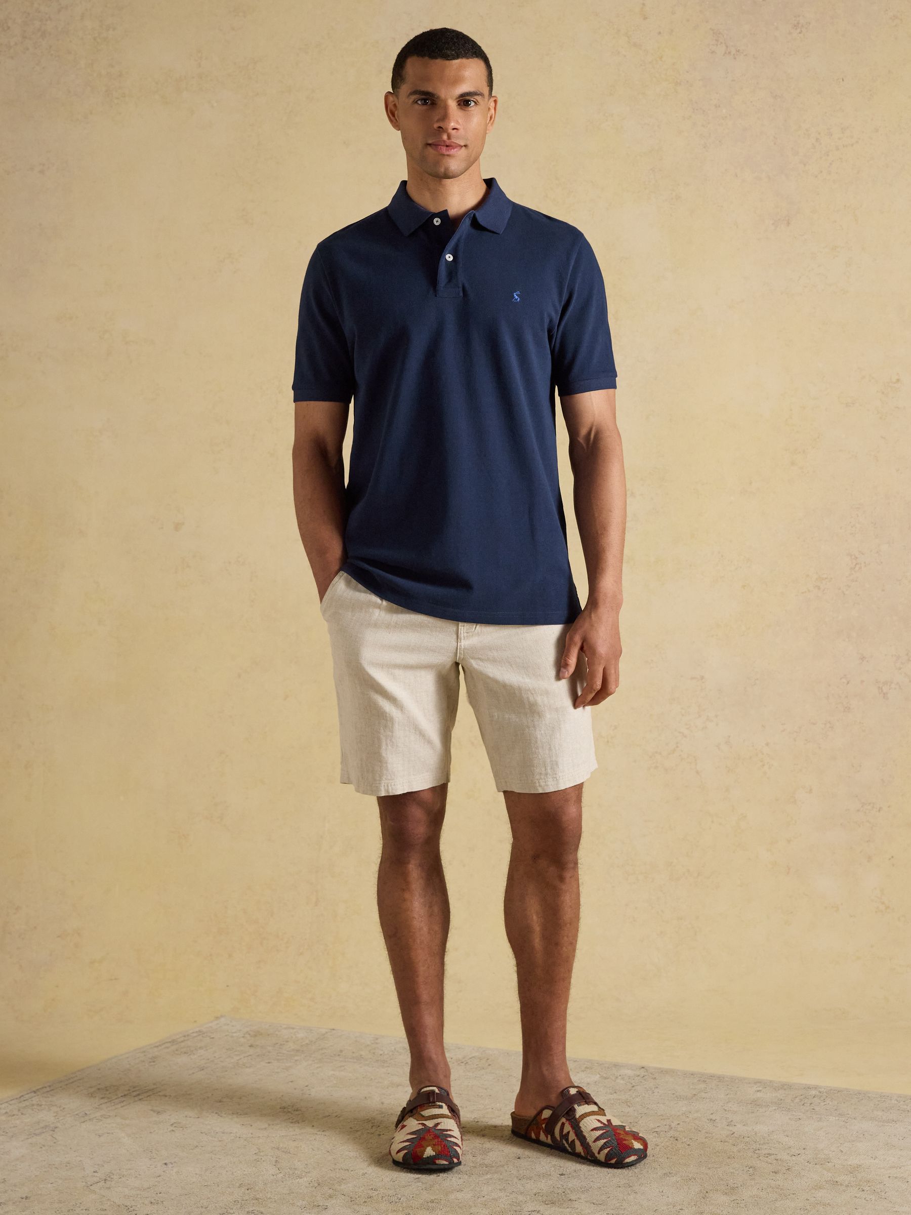 Woody Blue/Navy/Striped Polo Shirts 3 Pack - Image 9 of 10