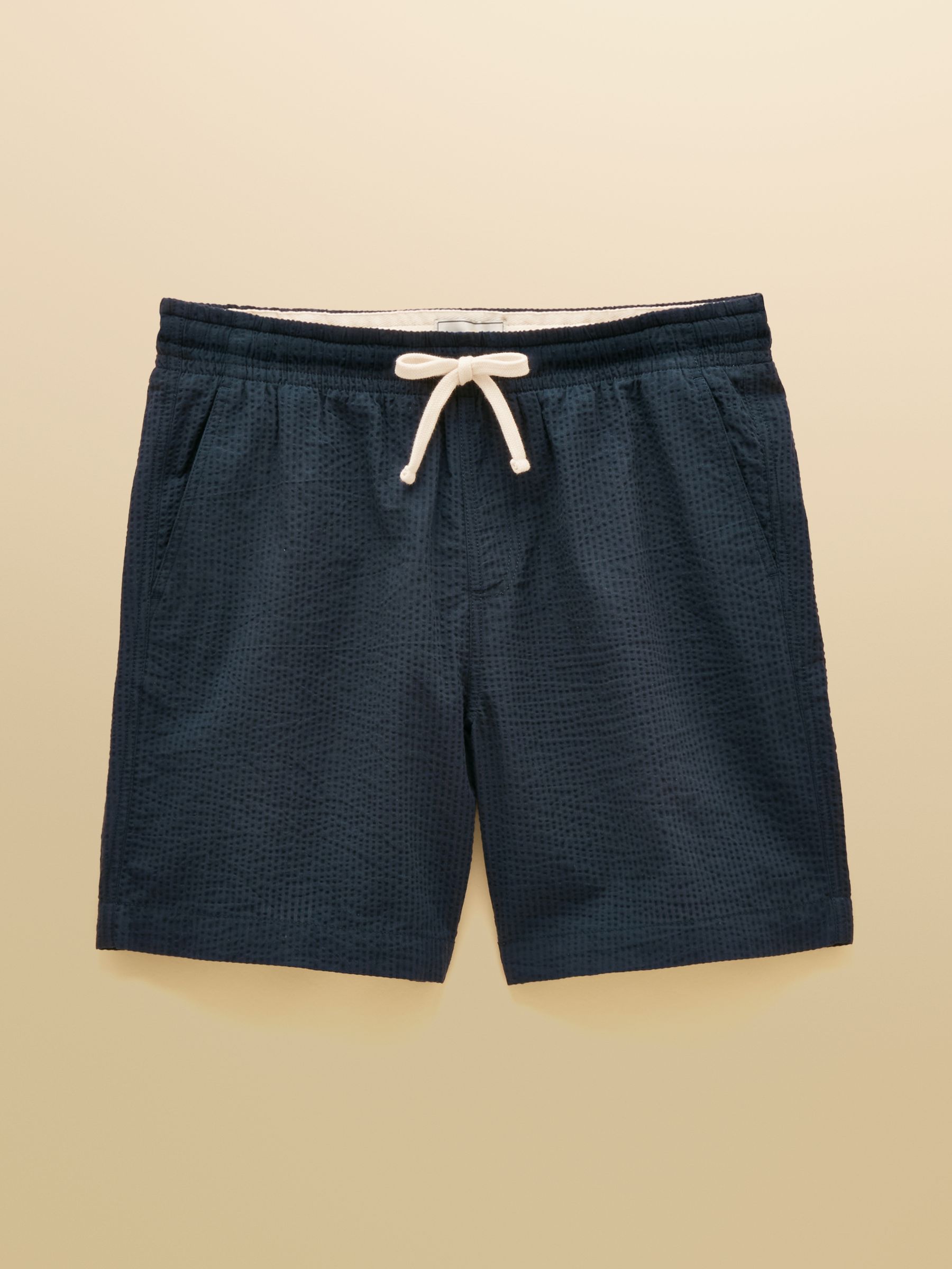 Navy Seersucker Shorts - Image 1 of 4 Navy Seersucker Shorts - Image 1 of 4