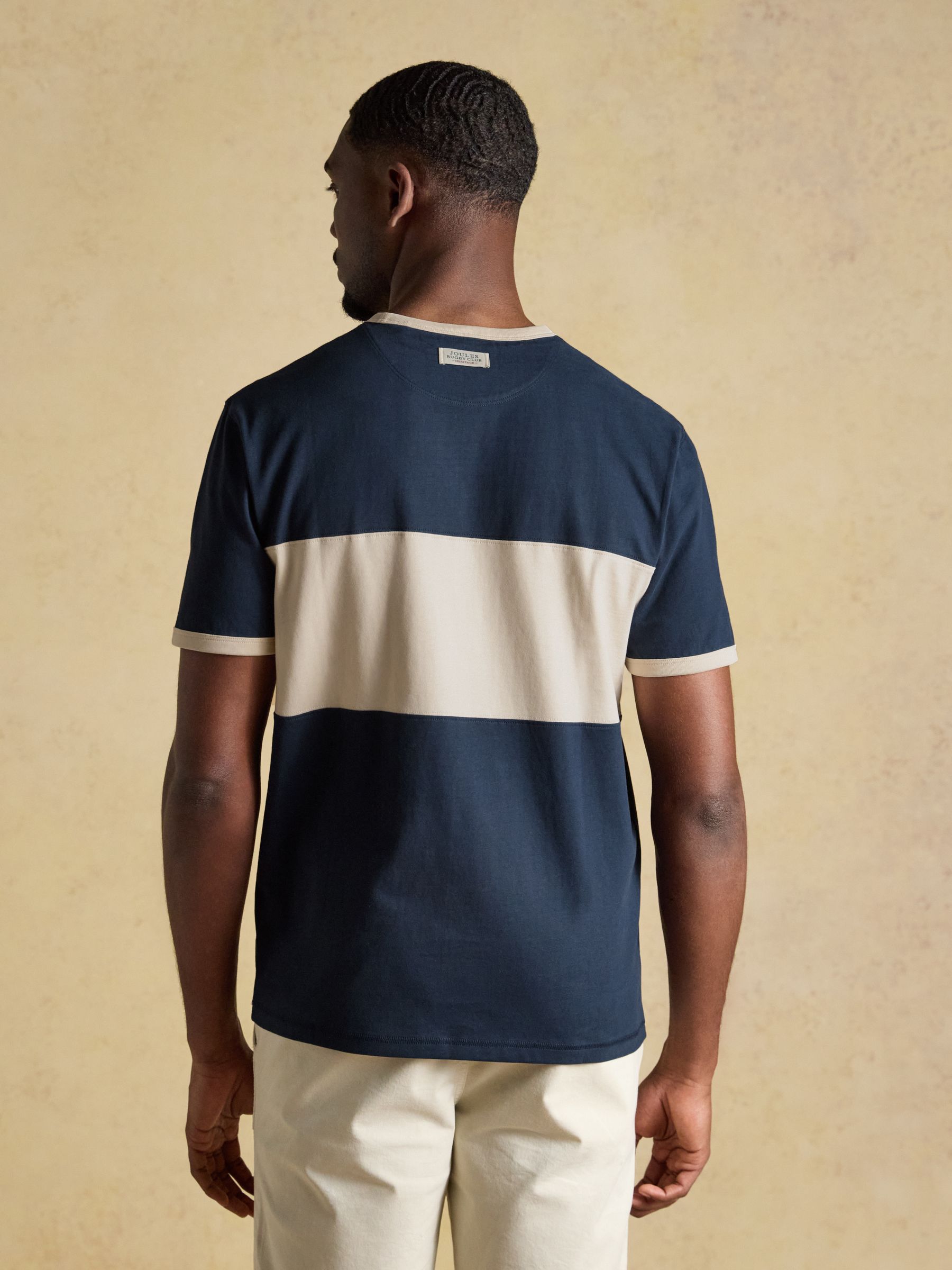 Rugby Club Navy Crew Neck Cotton T-Shirt - Image 2 of 6