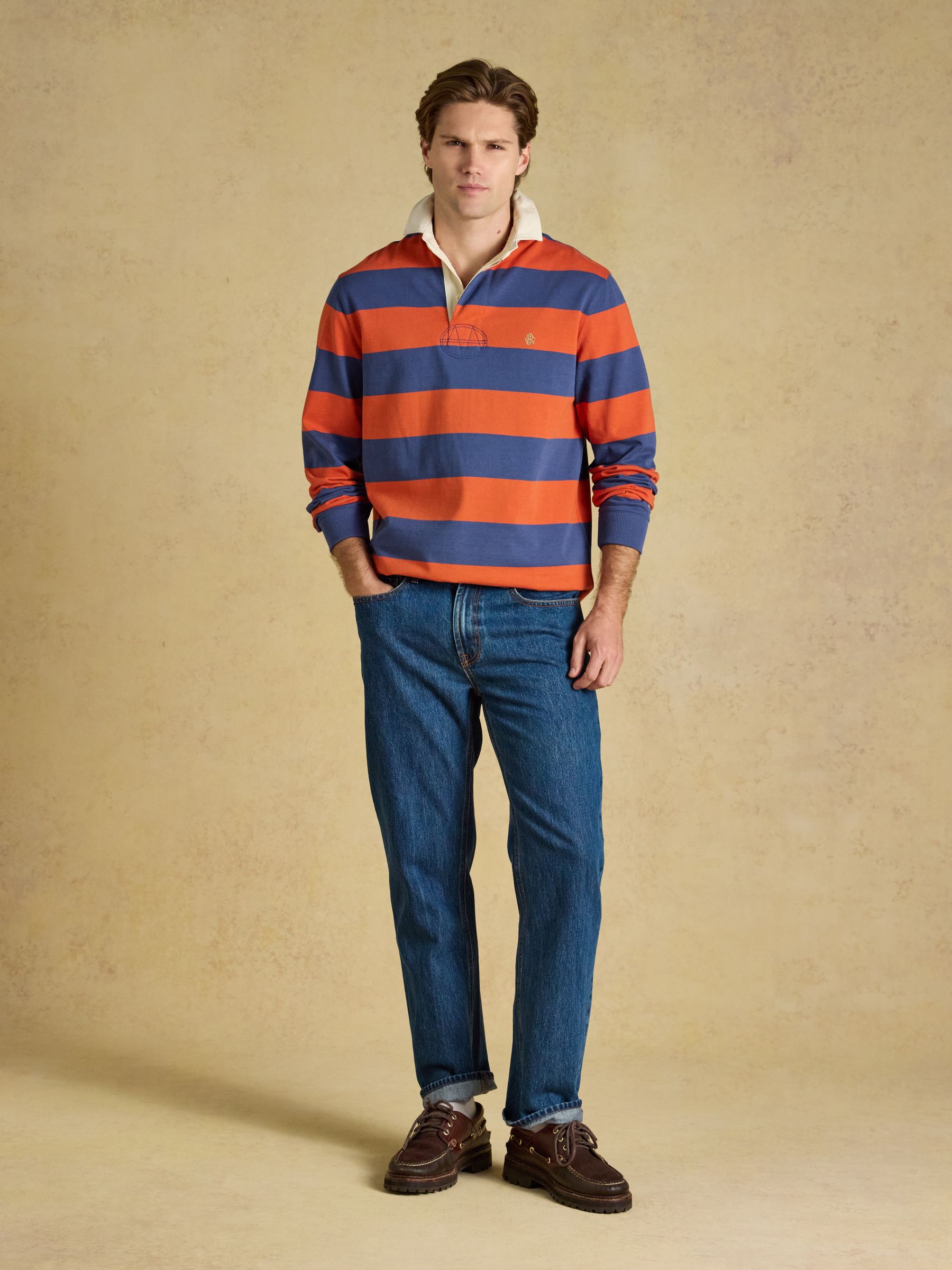 Blue Denim Mid Wash Straight Fit Jean - Image 3 of 6