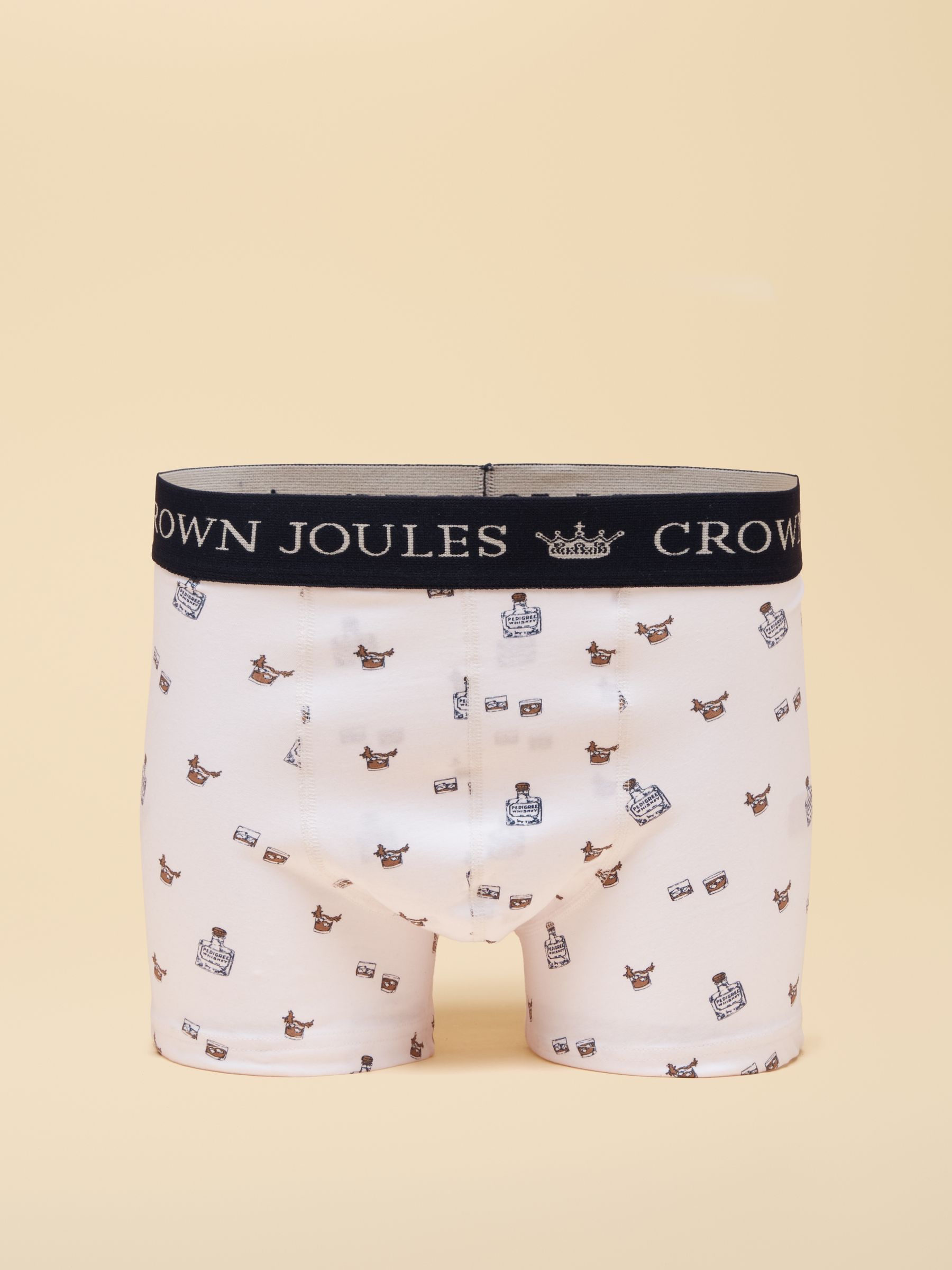 Fancy A Stiff One Orange/White Cotton Jersey Boxer Shorts 2 pack - Image 2 of 3