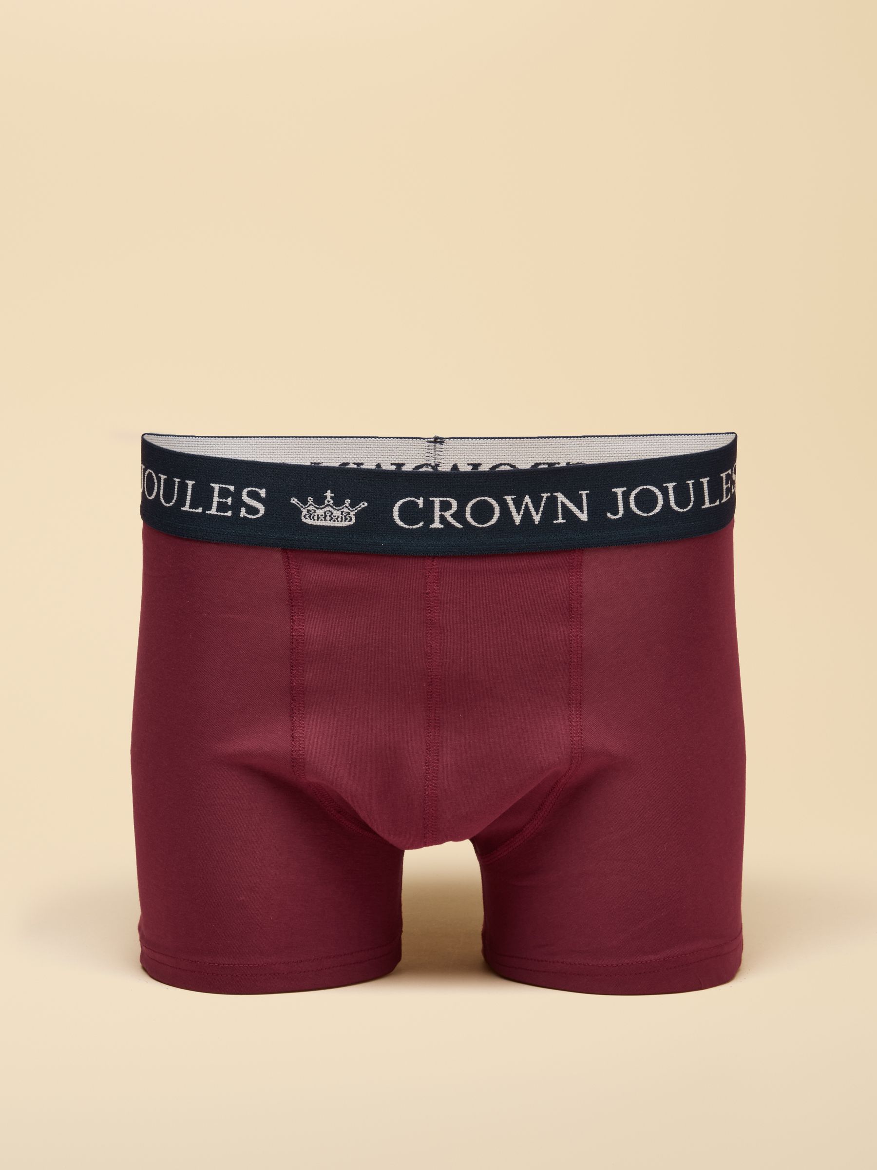 Navy/Burgandy Cotton Jersey Boxer Shorts 5 Pack - Image 6 of 8