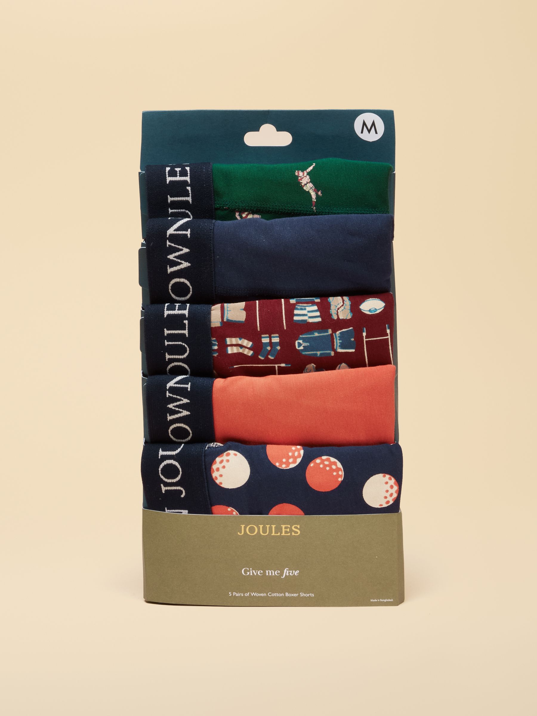 Multi Sports Cotton Jersey Boxer Shorts 5 Pack - Image 7 of 8