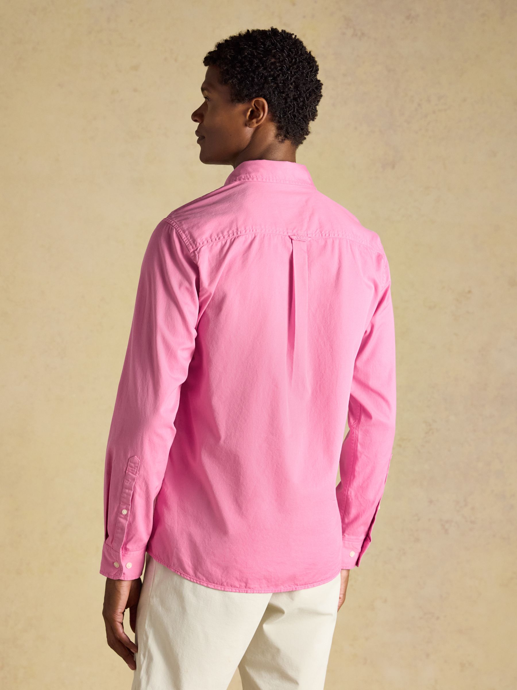 Pink Garment Dyed Cotton Twill Long Sleeve Shirt - Image 3 of 11