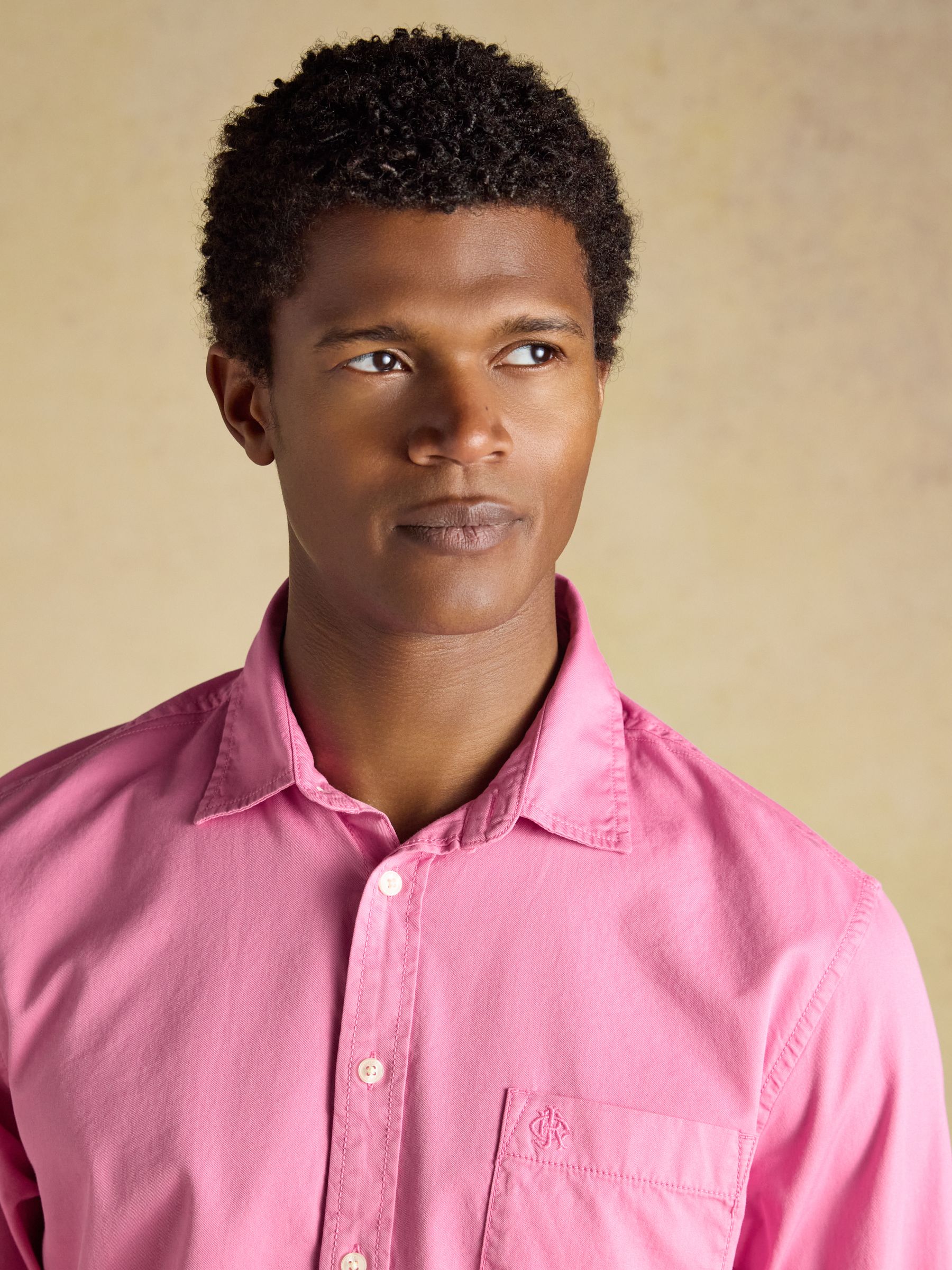 Pink Garment Dyed Cotton Twill Long Sleeve Shirt - Image 6 of 11