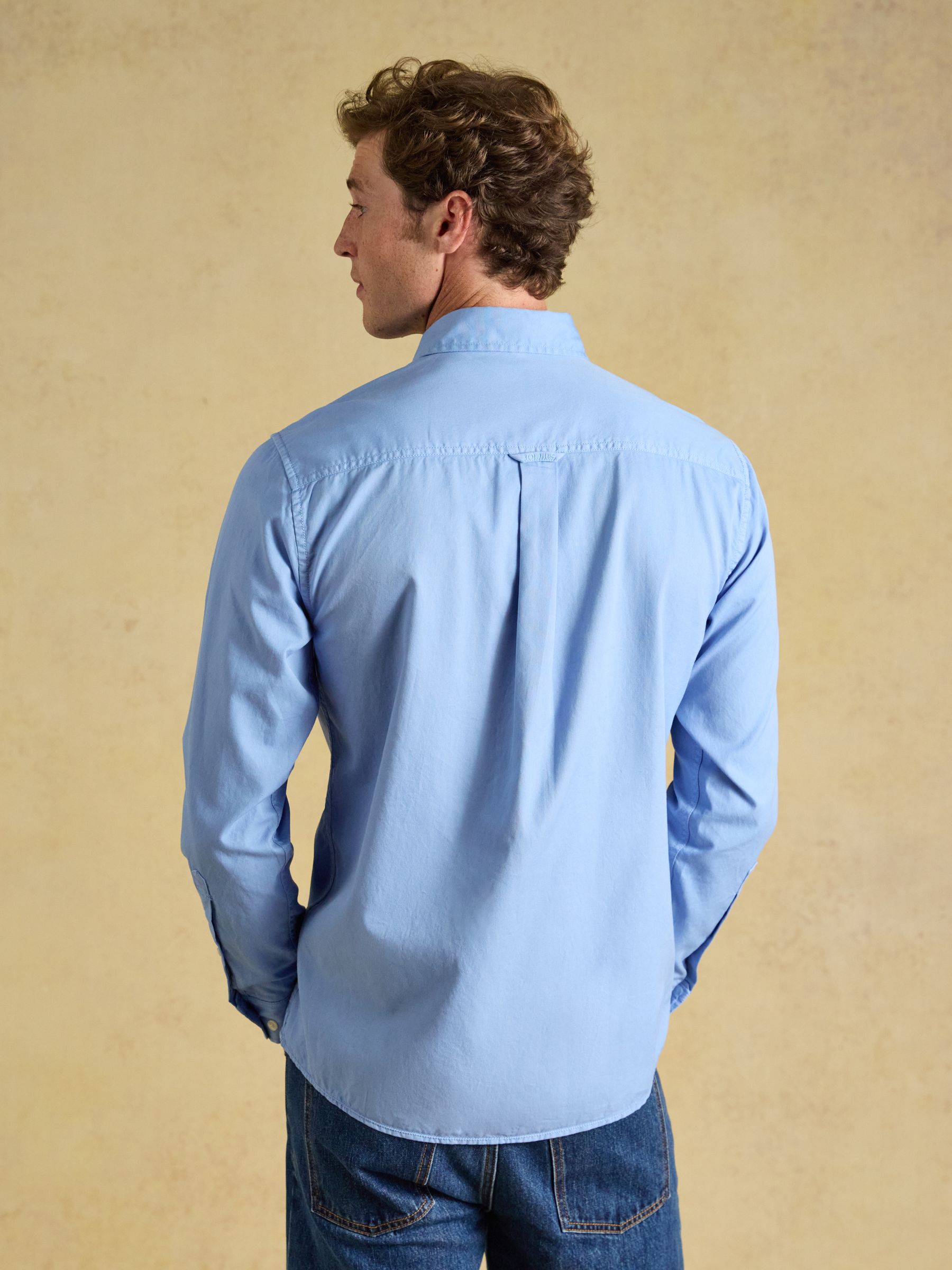 Blue Garment Dyed Cotton Twill Long Sleeve Shirt - Image 3 of 10