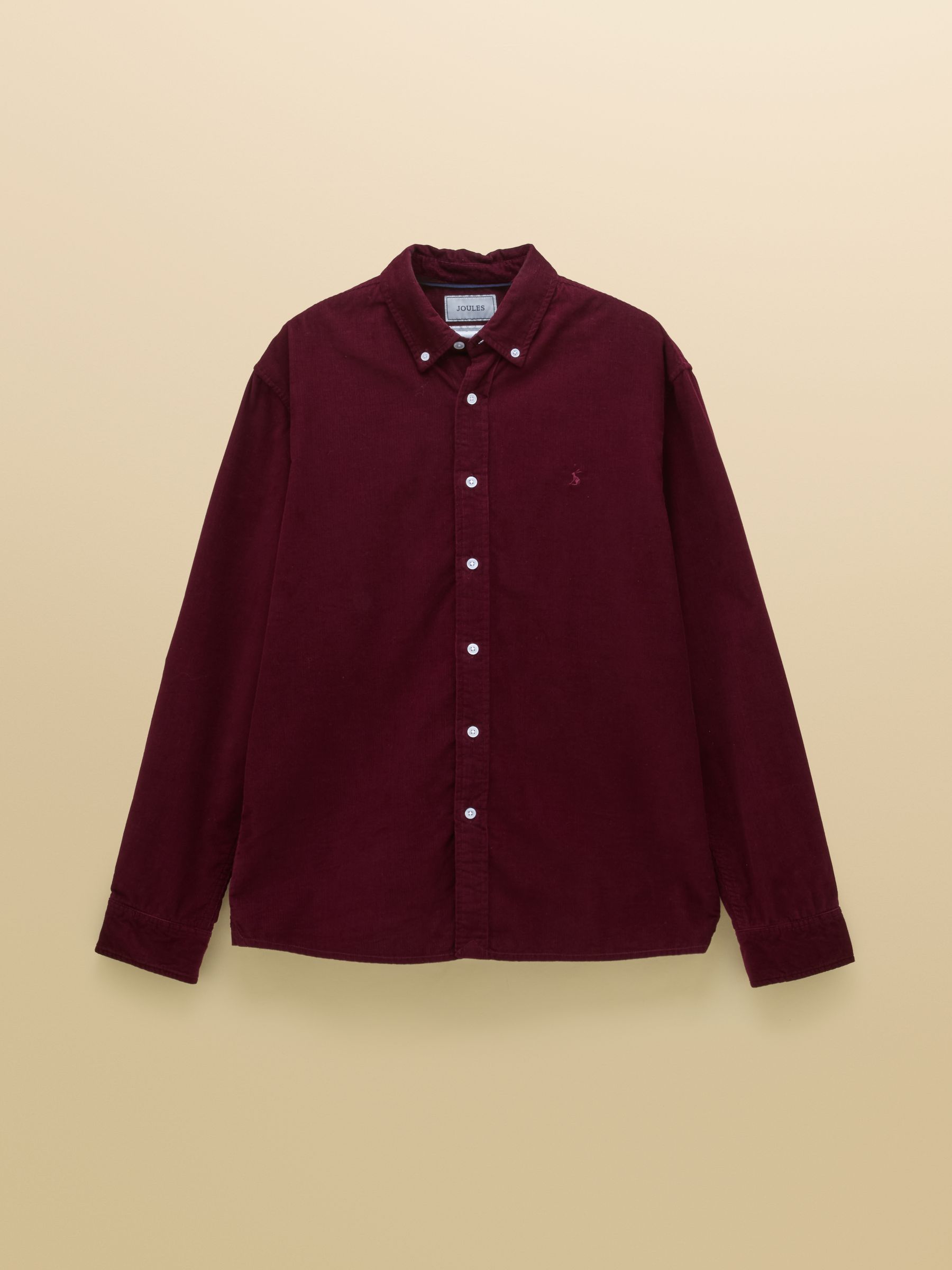Burgundy Red Long Sleeve Fine Needle Cord Shirt - Image 7 of 7 Burgundy Red Long Sleeve Fine Needle Cord Shirt - Image 7 of 7