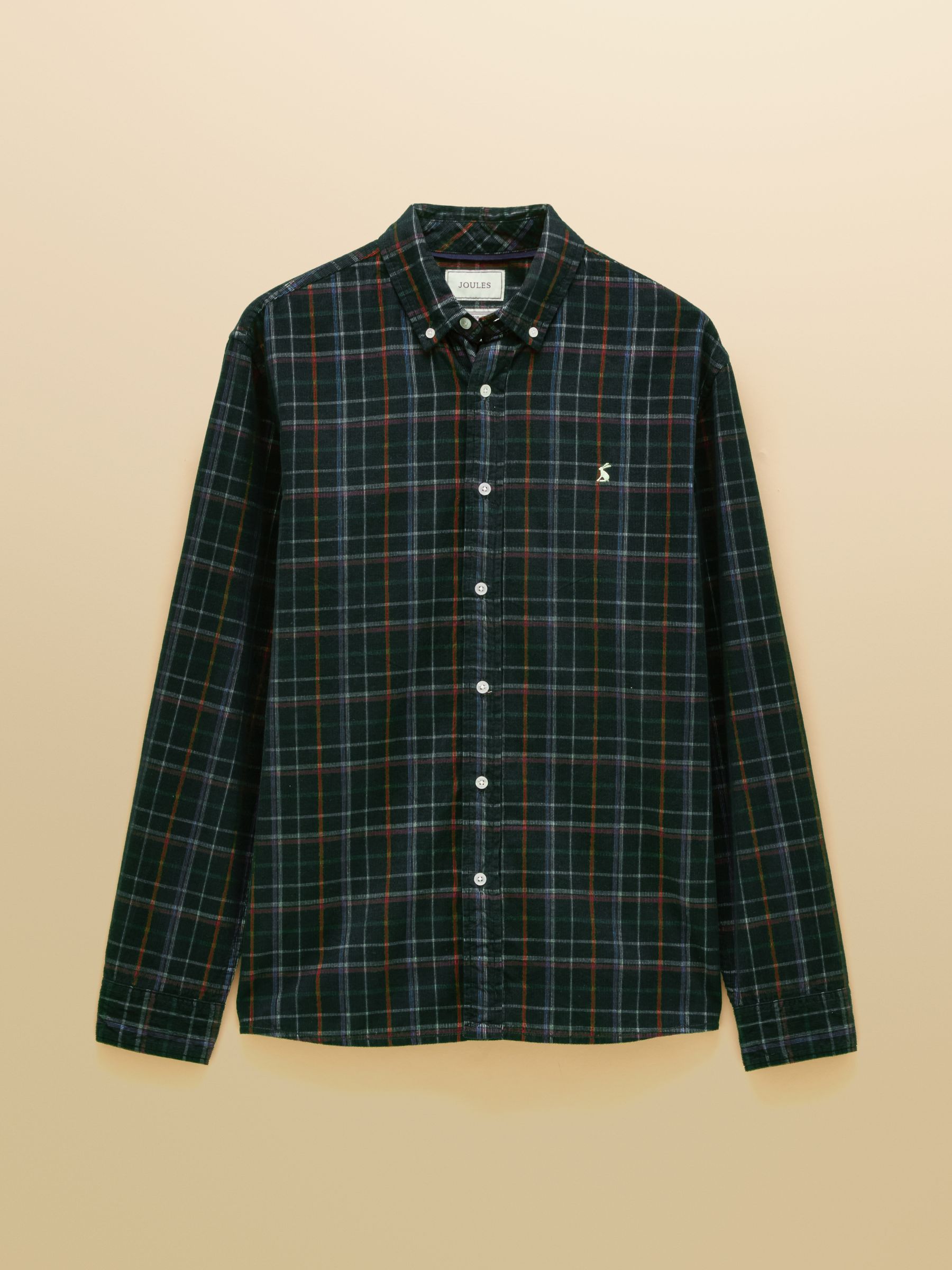 Green Check Long Sleeve Fine Needle Cord Shirt - Image 10 of 11