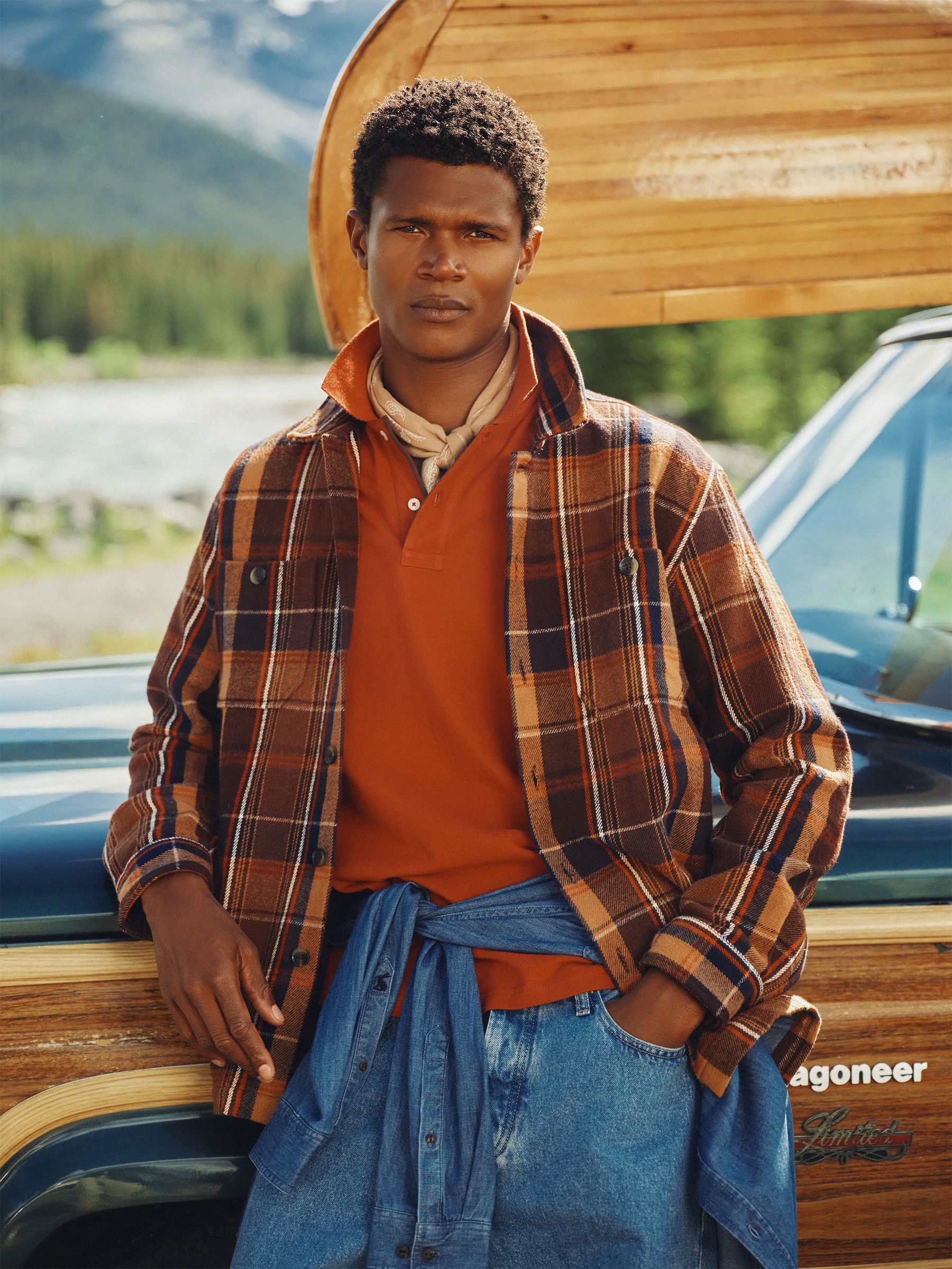 Brown Check Flannel Overshirt - Image 1 of 11