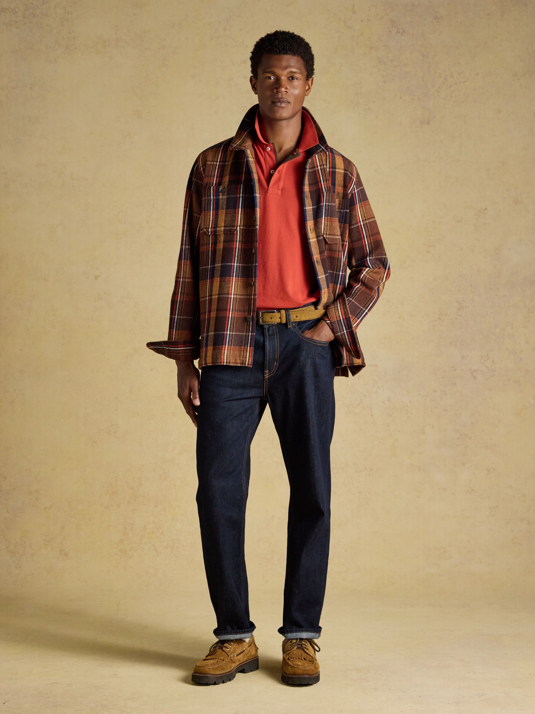 Brown Check Flannel Overshirt - Image 6 of 11