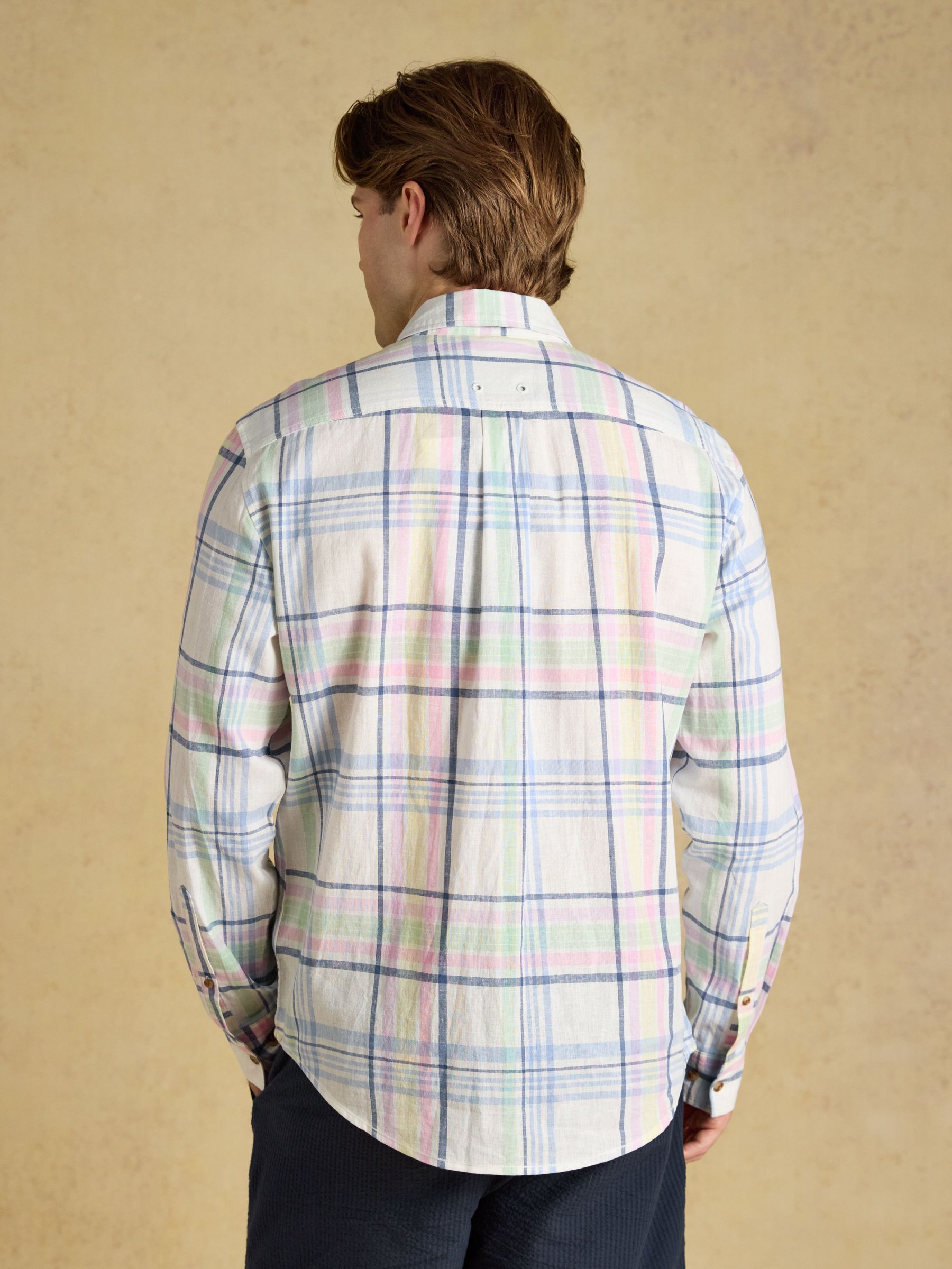 Multi Linen Blend Long Sleeve Shirt - Image 2 of 7