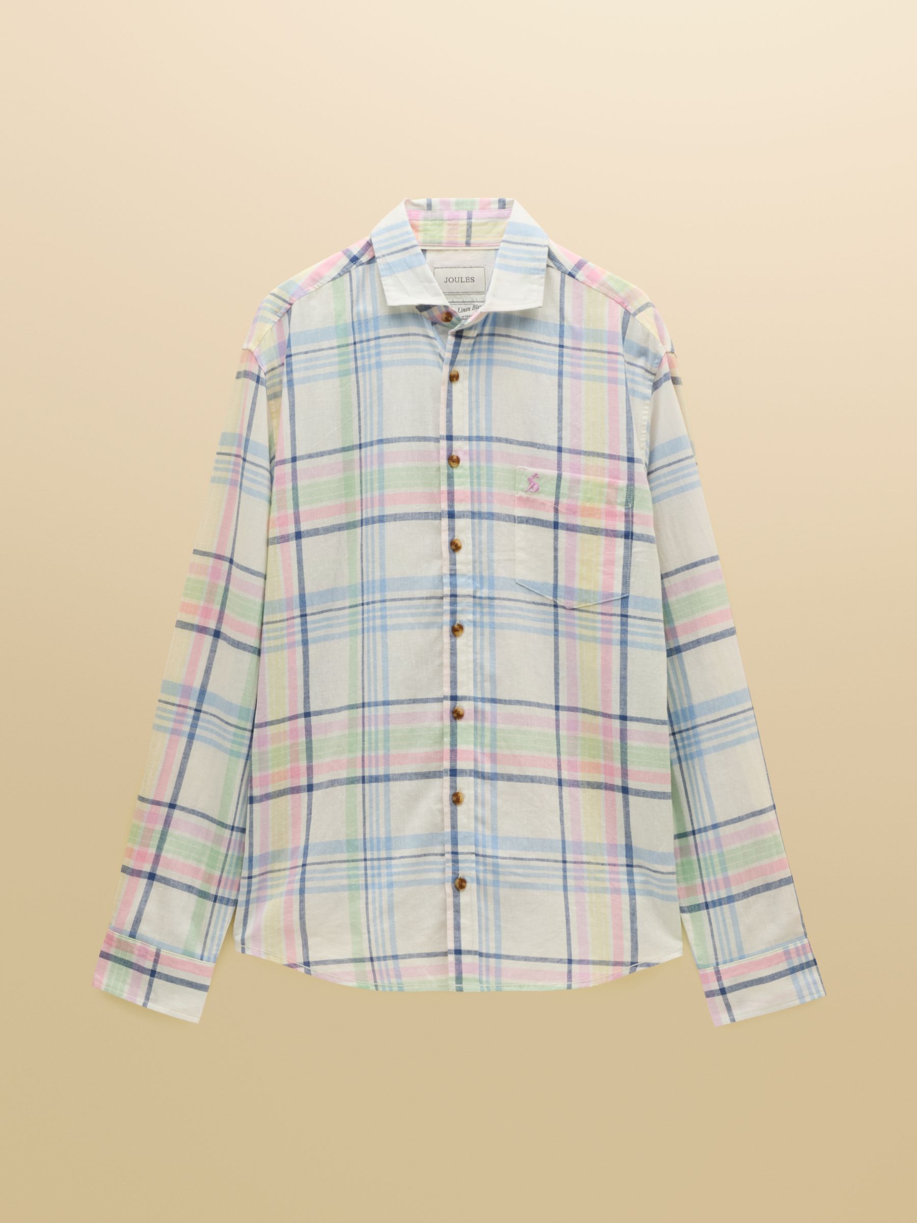 Multi Linen Blend Long Sleeve Shirt - Image 7 of 7
