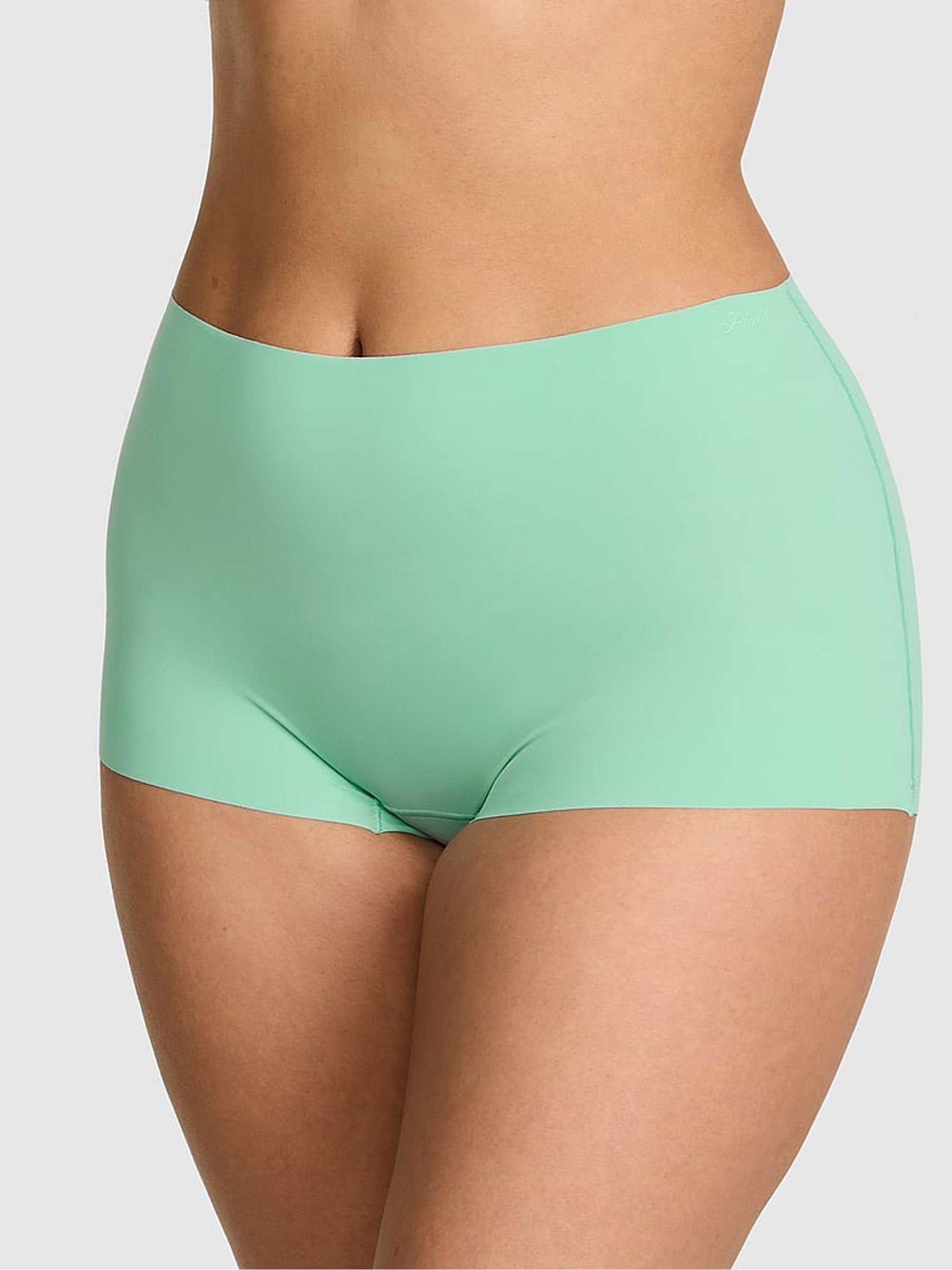 Sea Green Short No Show Knickers - Image 1 of 2 Sea Green Short No Show Knickers - Image 1 of 2