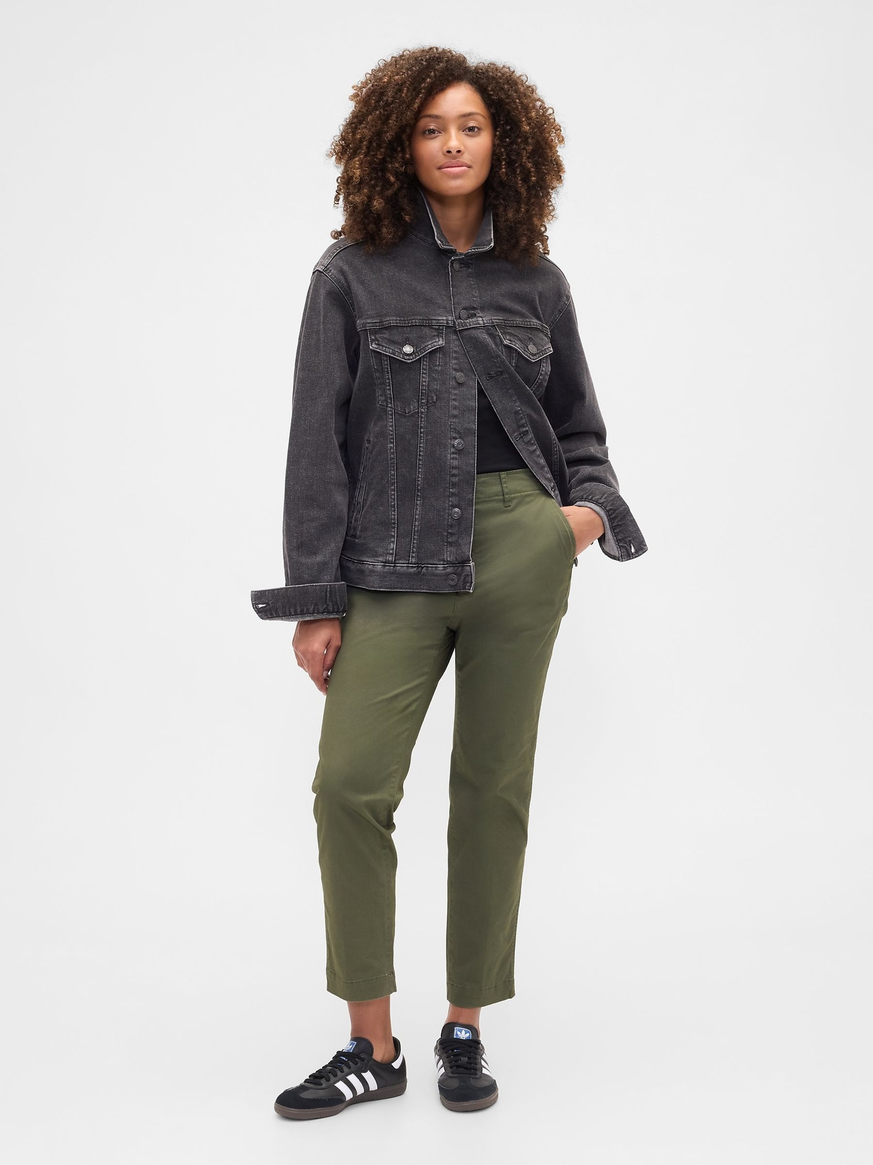 Green Mid Rise Downtown Chinos - Image 2 of 6