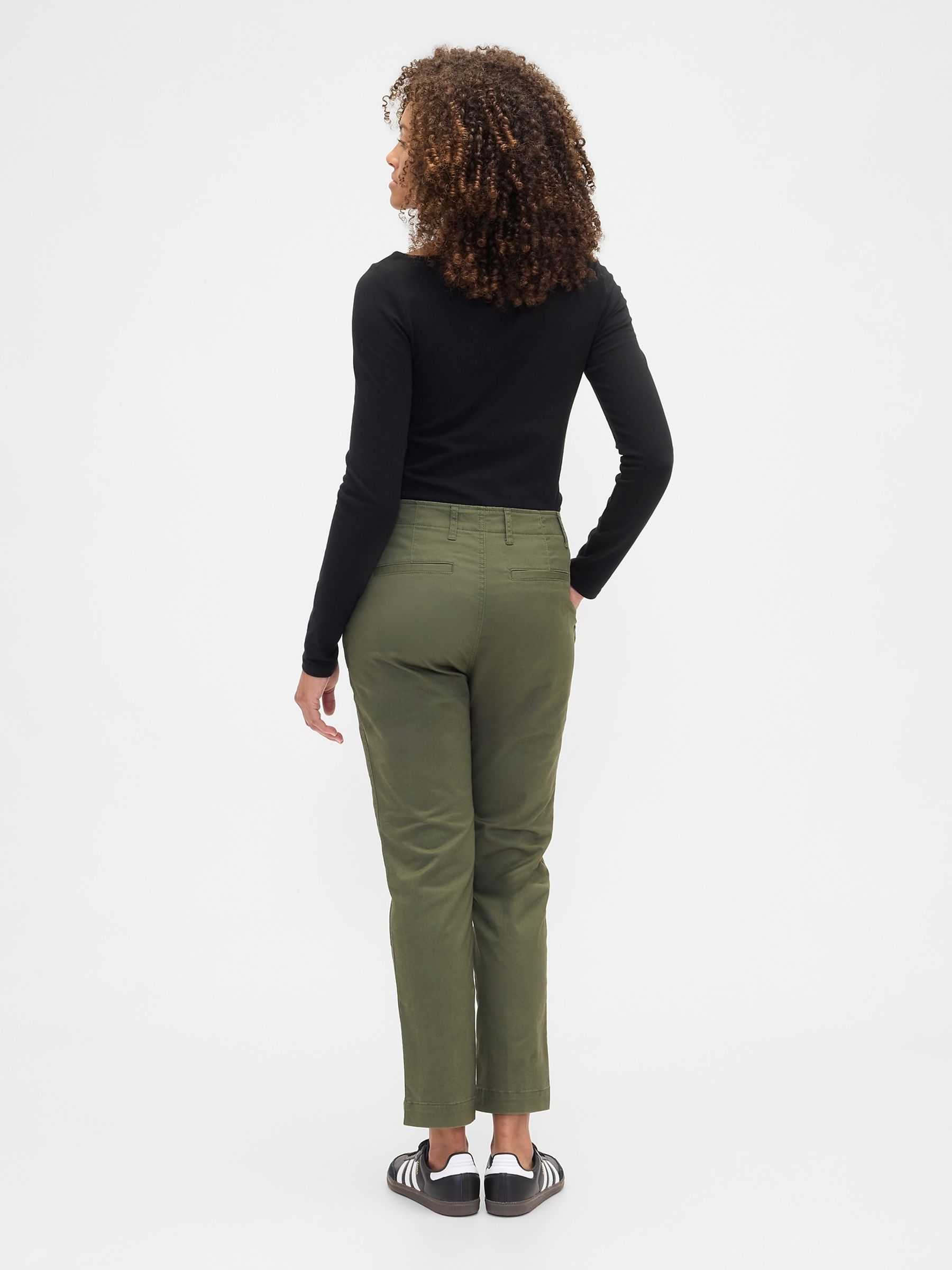 Green Mid Rise Downtown Chinos - Image 3 of 6