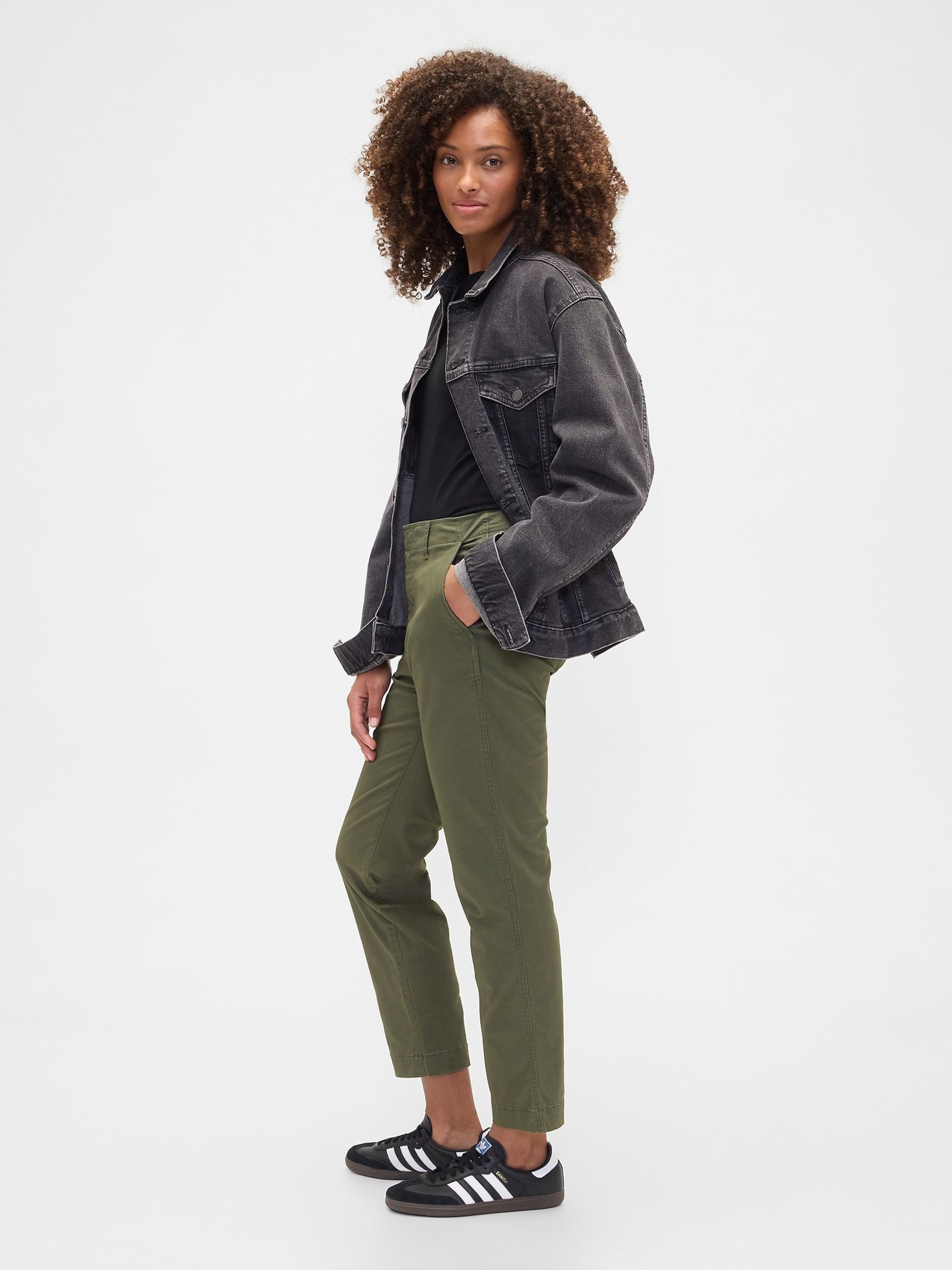 Green Mid Rise Downtown Chinos - Image 4 of 6