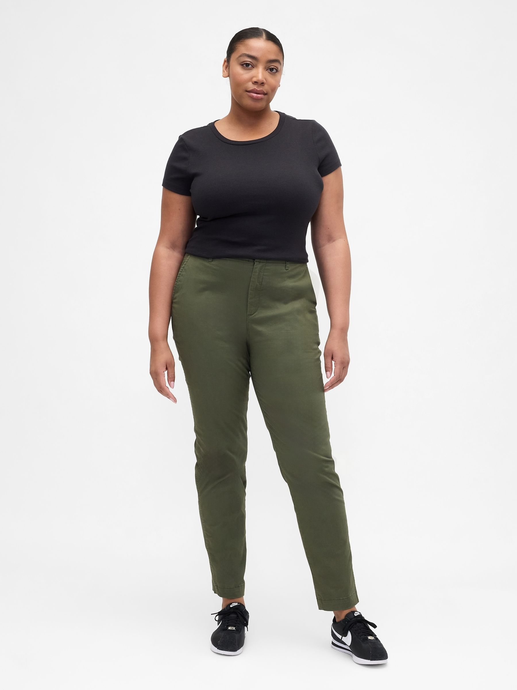 Green Mid Rise Downtown Chinos - Image 5 of 6