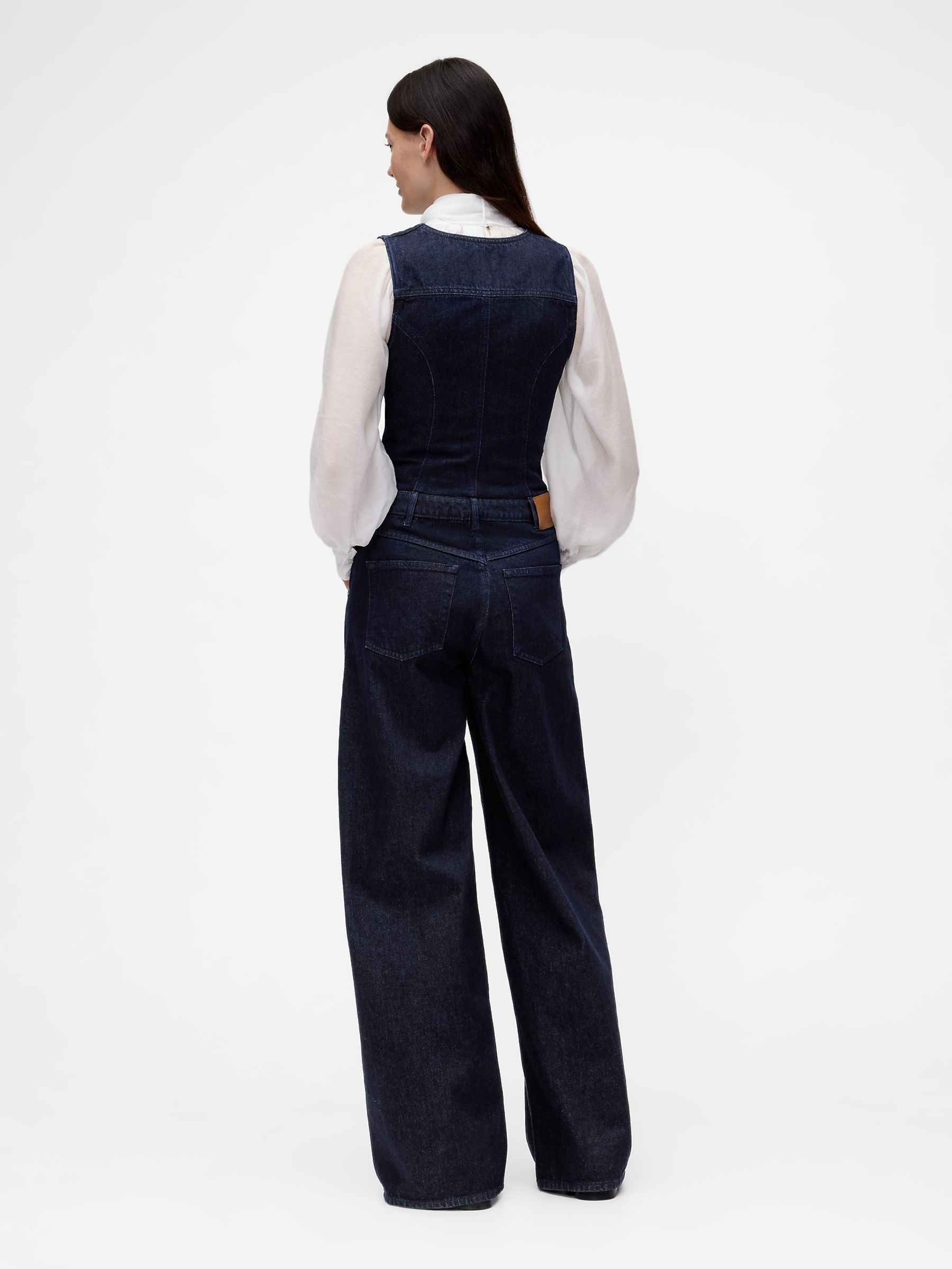 GapStudio Blue Denim Jumpsuit - Image 2 of 5