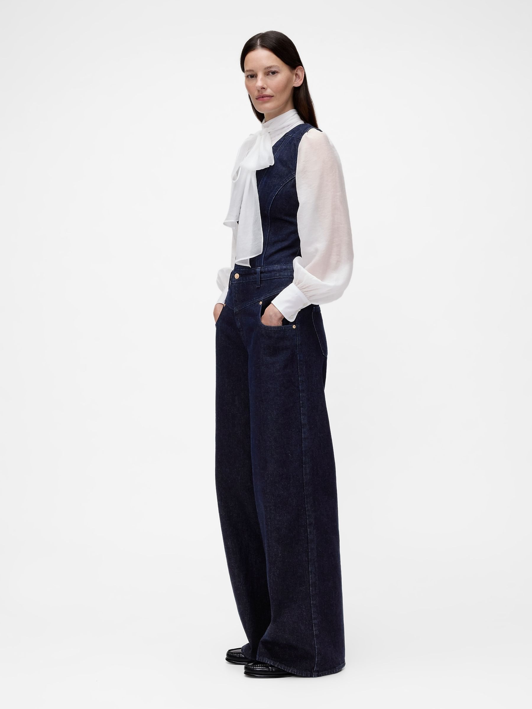 GapStudio Blue Denim Jumpsuit - Image 3 of 5