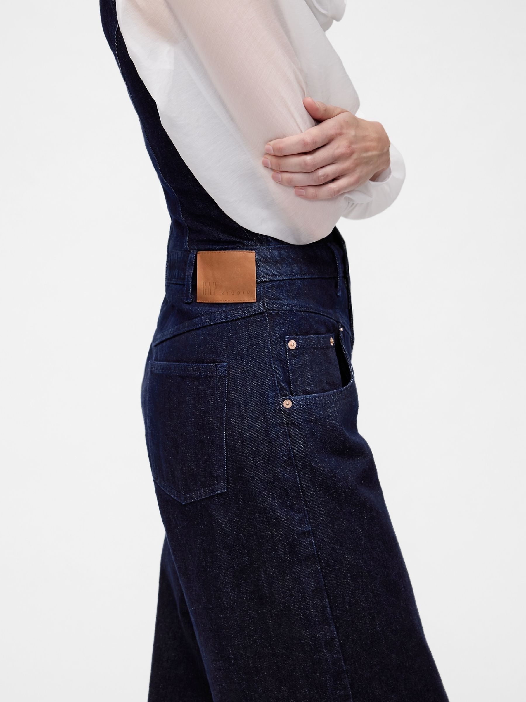 GapStudio Blue Denim Jumpsuit - Image 4 of 5