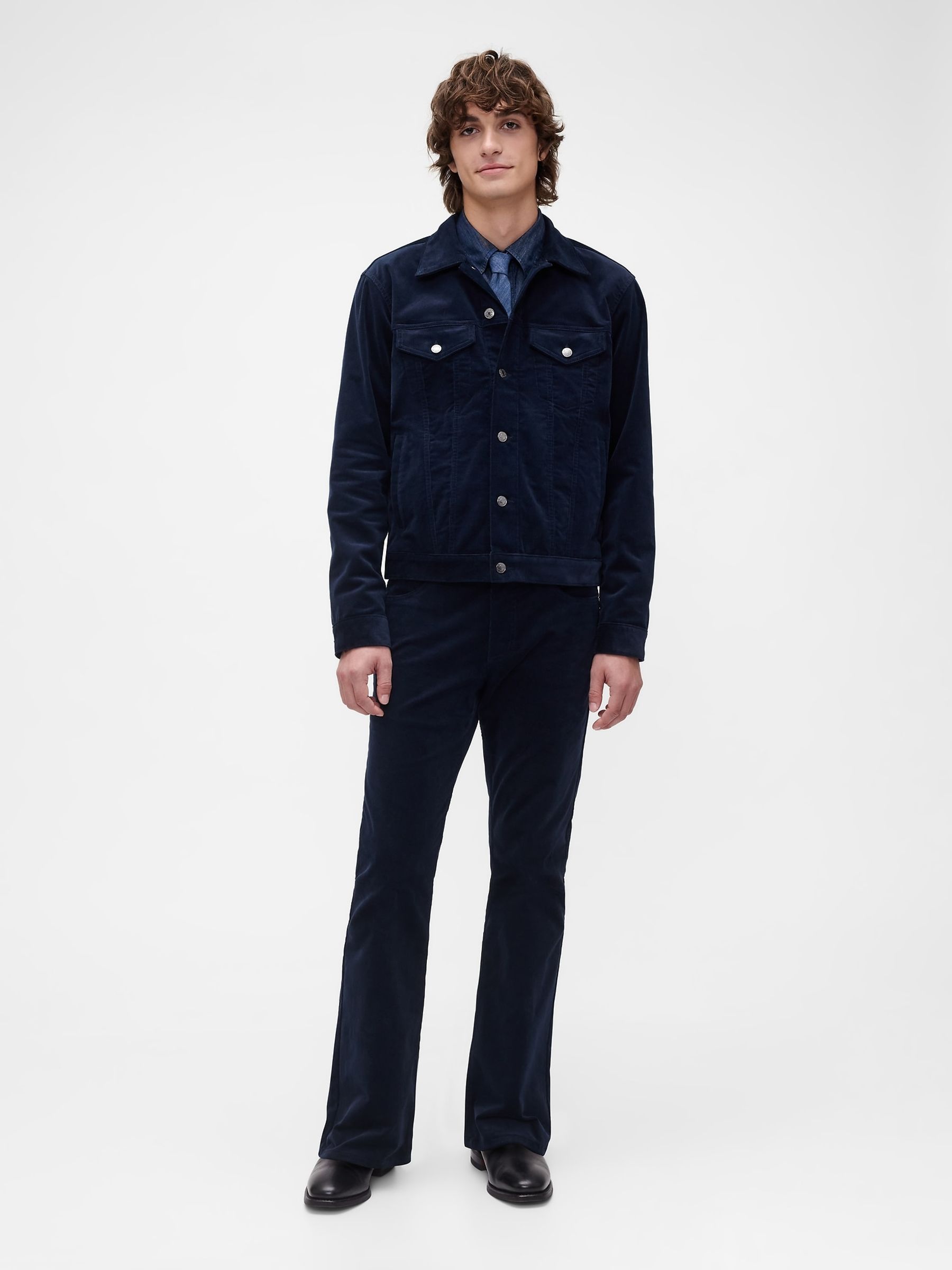 GapStudio Blue Icon Corduroy Jacket - Image 3 of 6