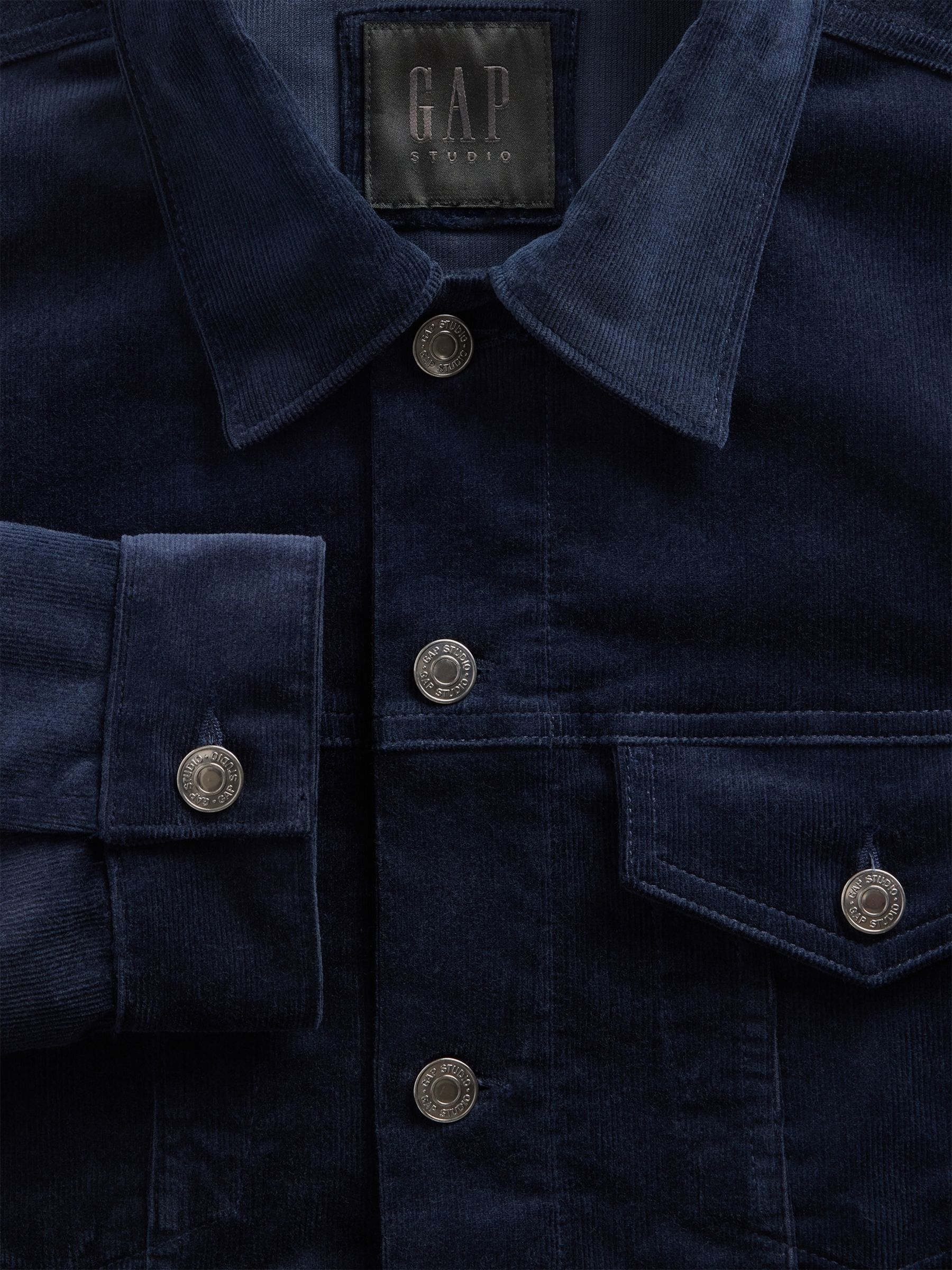 GapStudio Blue Icon Corduroy Jacket - Image 4 of 6