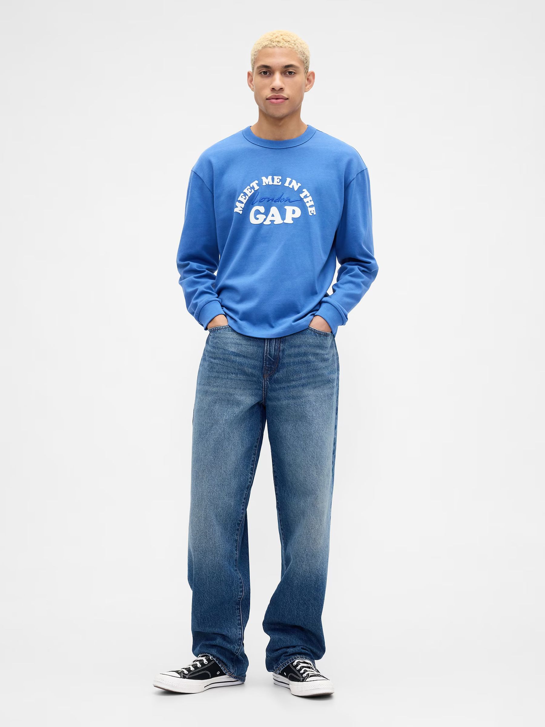 Light Blue London Logo T-Shirt - Image 3 of 4