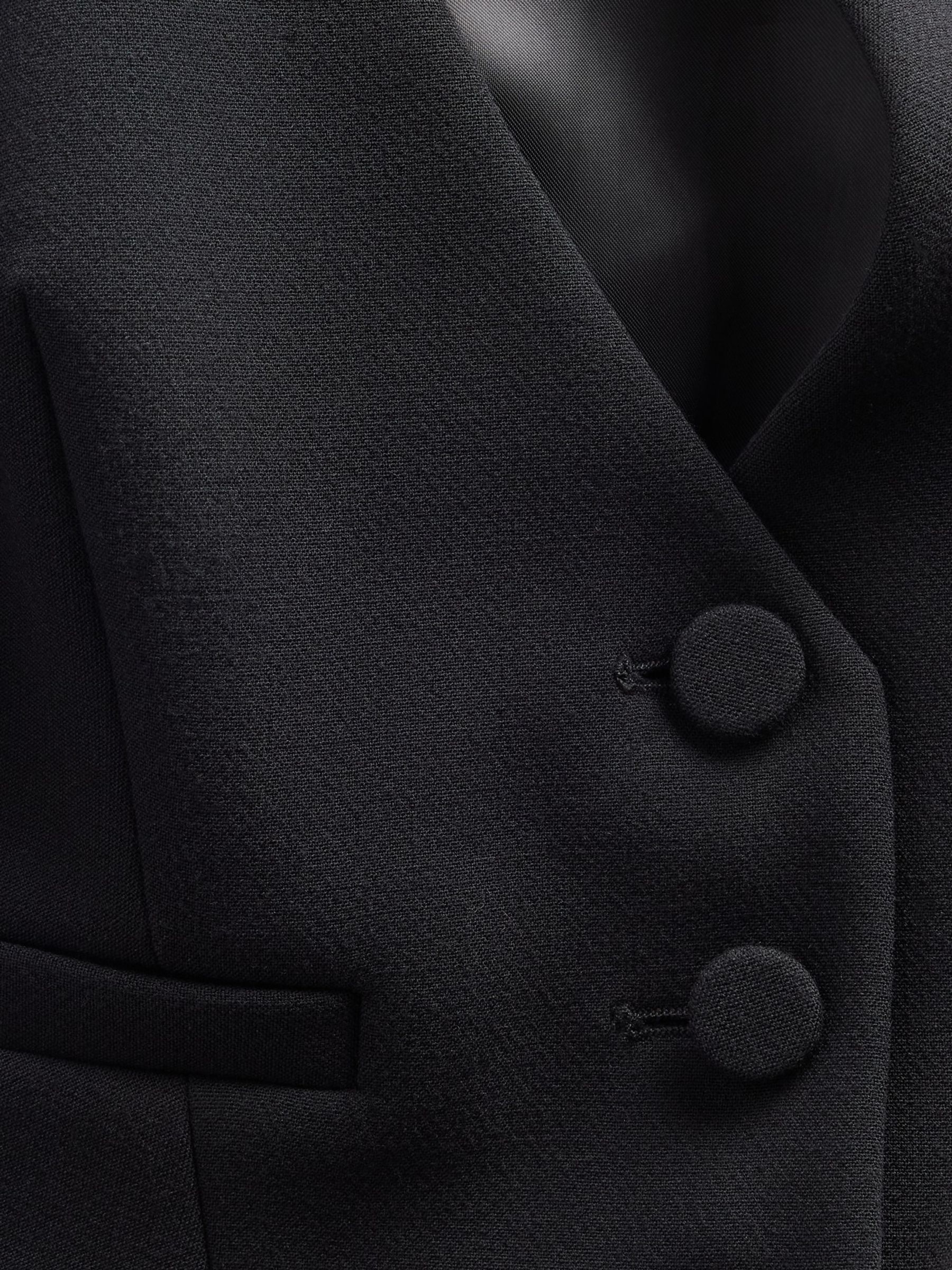 GapStudio Black Tuxedo Vest Waistcoat - Image 6 of 6