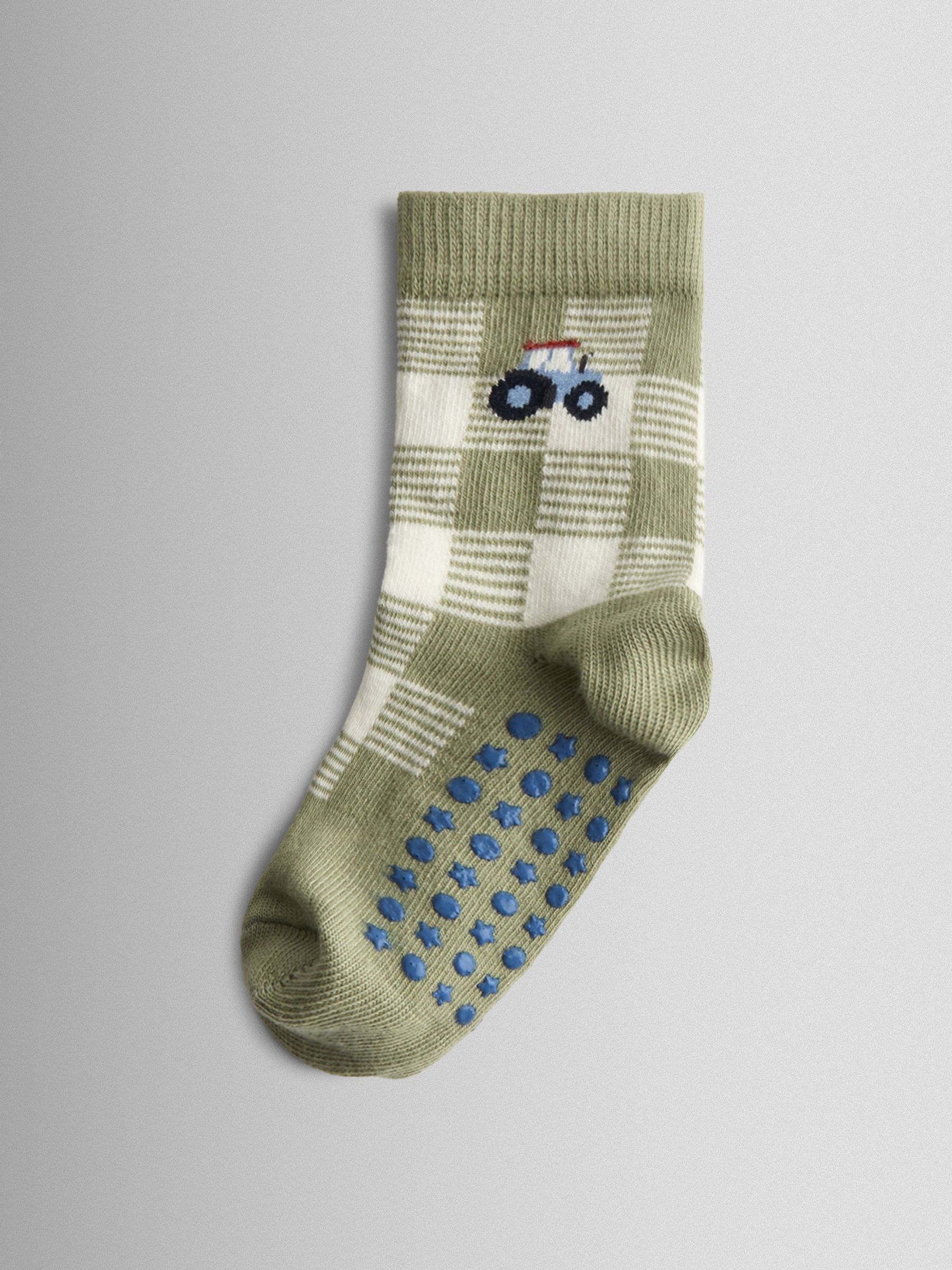 Fawn Tractor Socks 3 Pack - Image 2 of 5