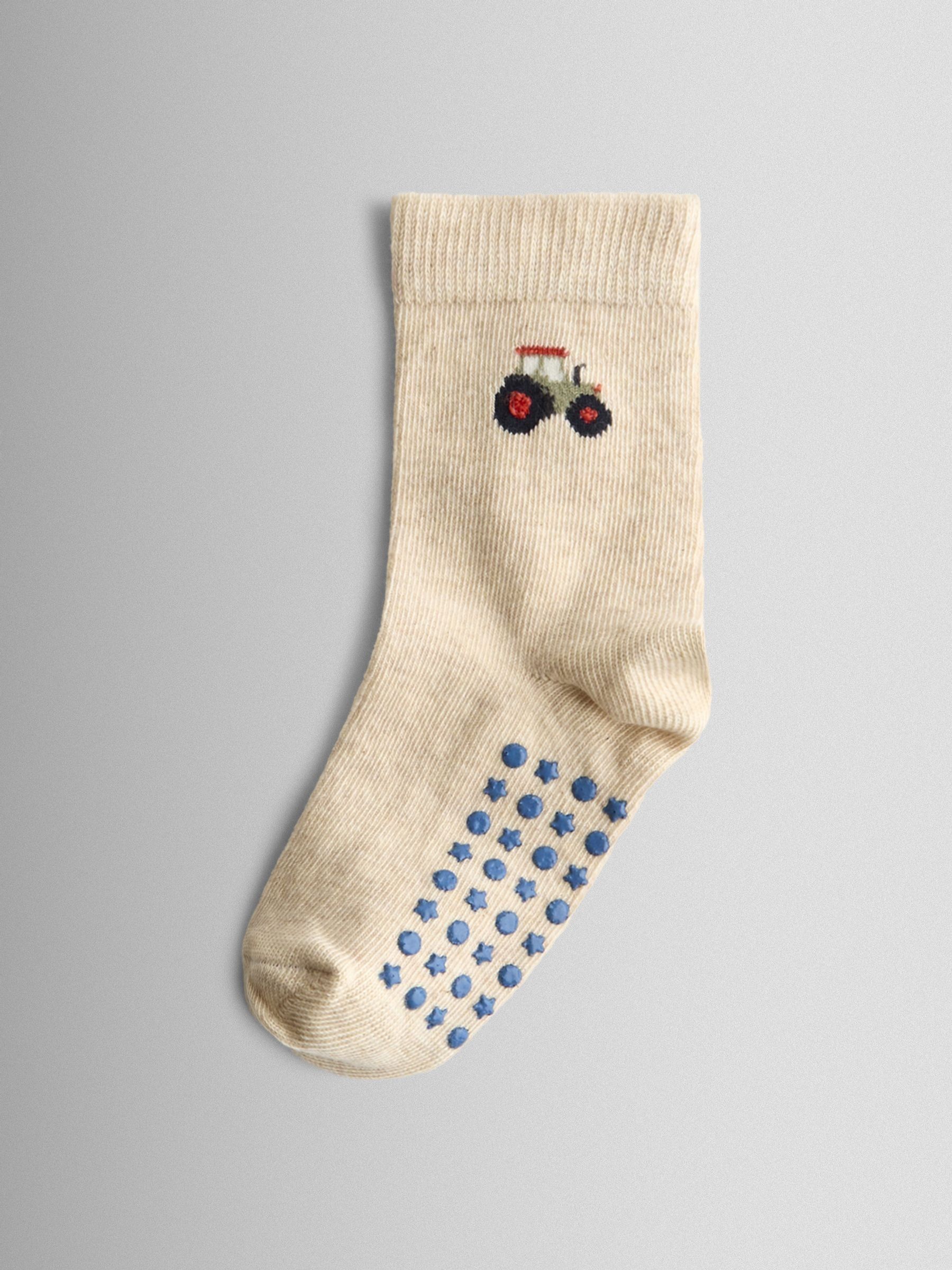 Fawn Tractor Socks 3 Pack - Image 3 of 5