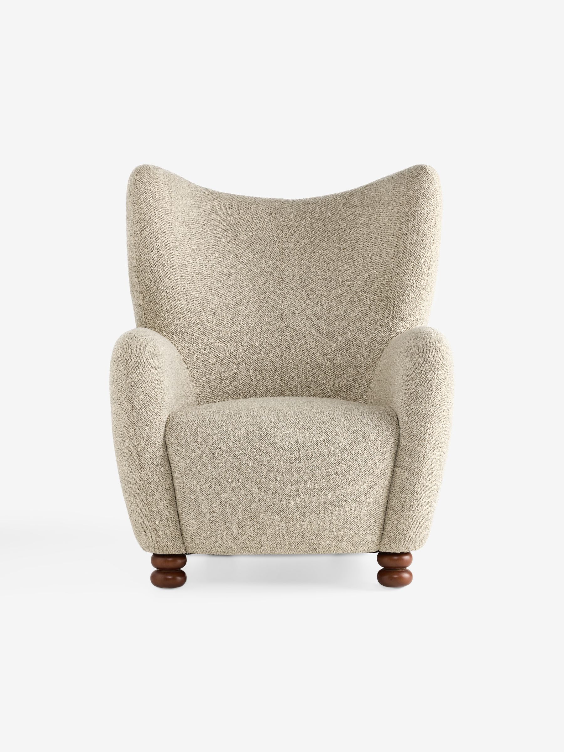Yannick Accent Chair in Off White Pax Boucle - Image 4 of 5