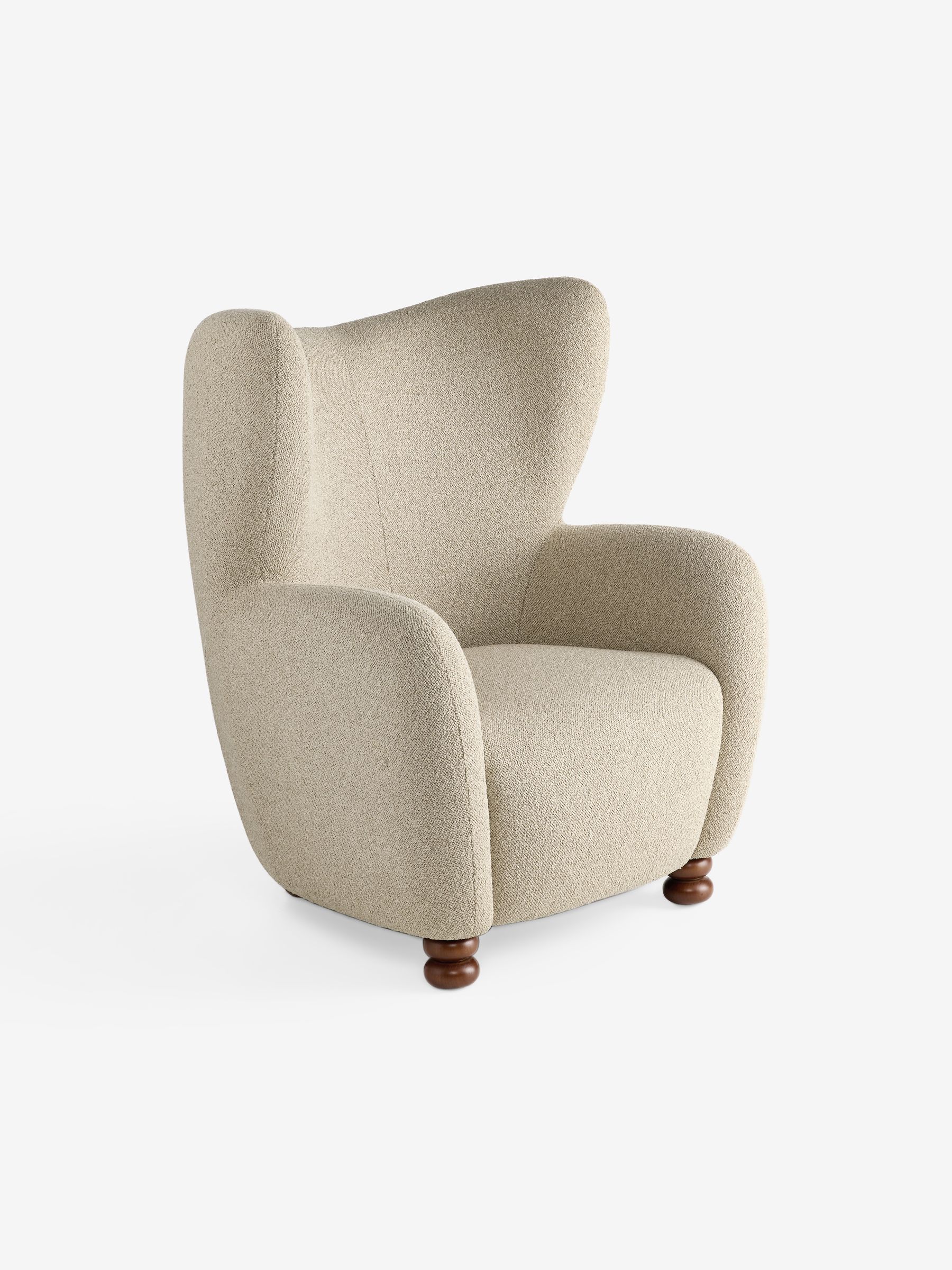 Yannick Accent Chair in Off White Pax Boucle - Image 5 of 5