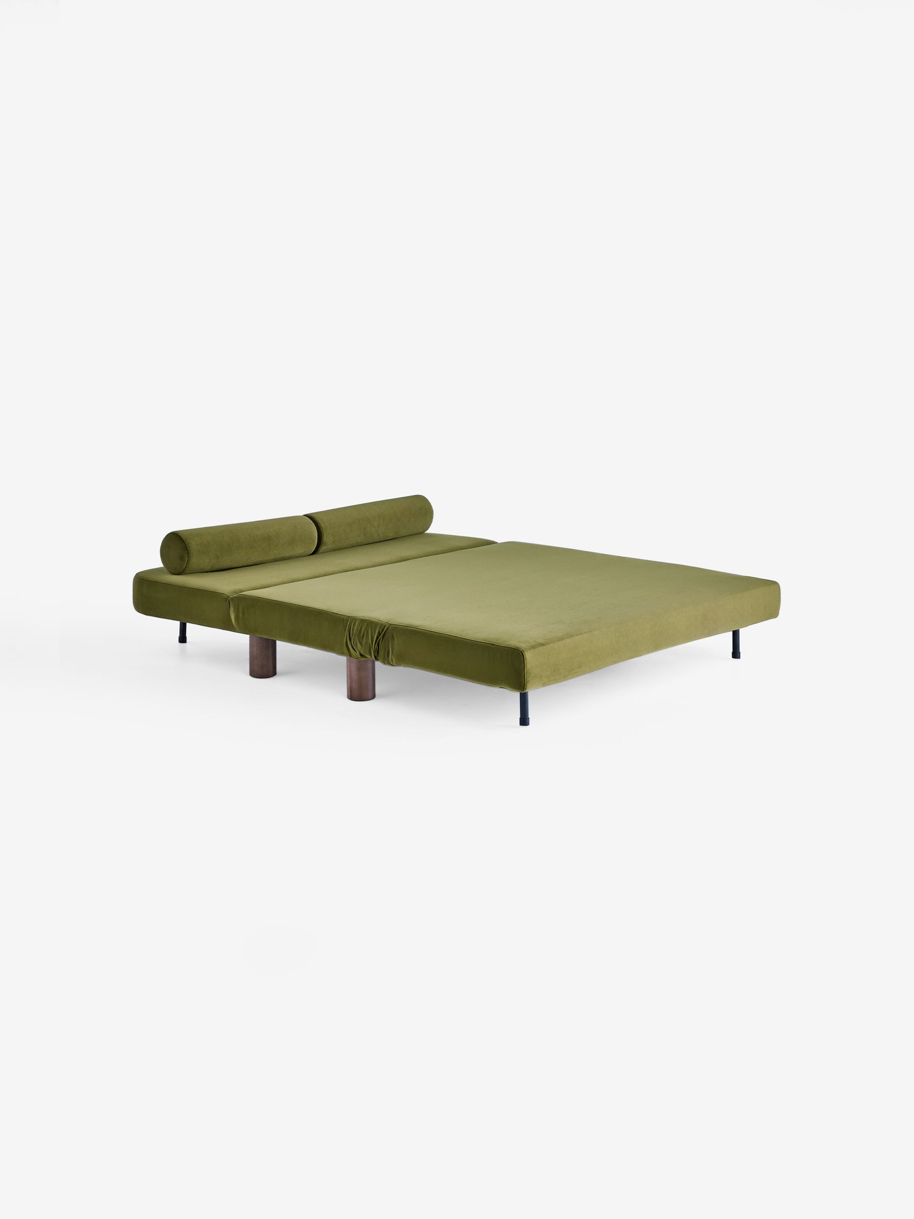 Large Maxton 2 Seater Sofa Bed in Olive Green Velvet - Image 6 of 6 Large Maxton 2 Seater Sofa Bed in Olive Green Velvet - Image 6 of 6