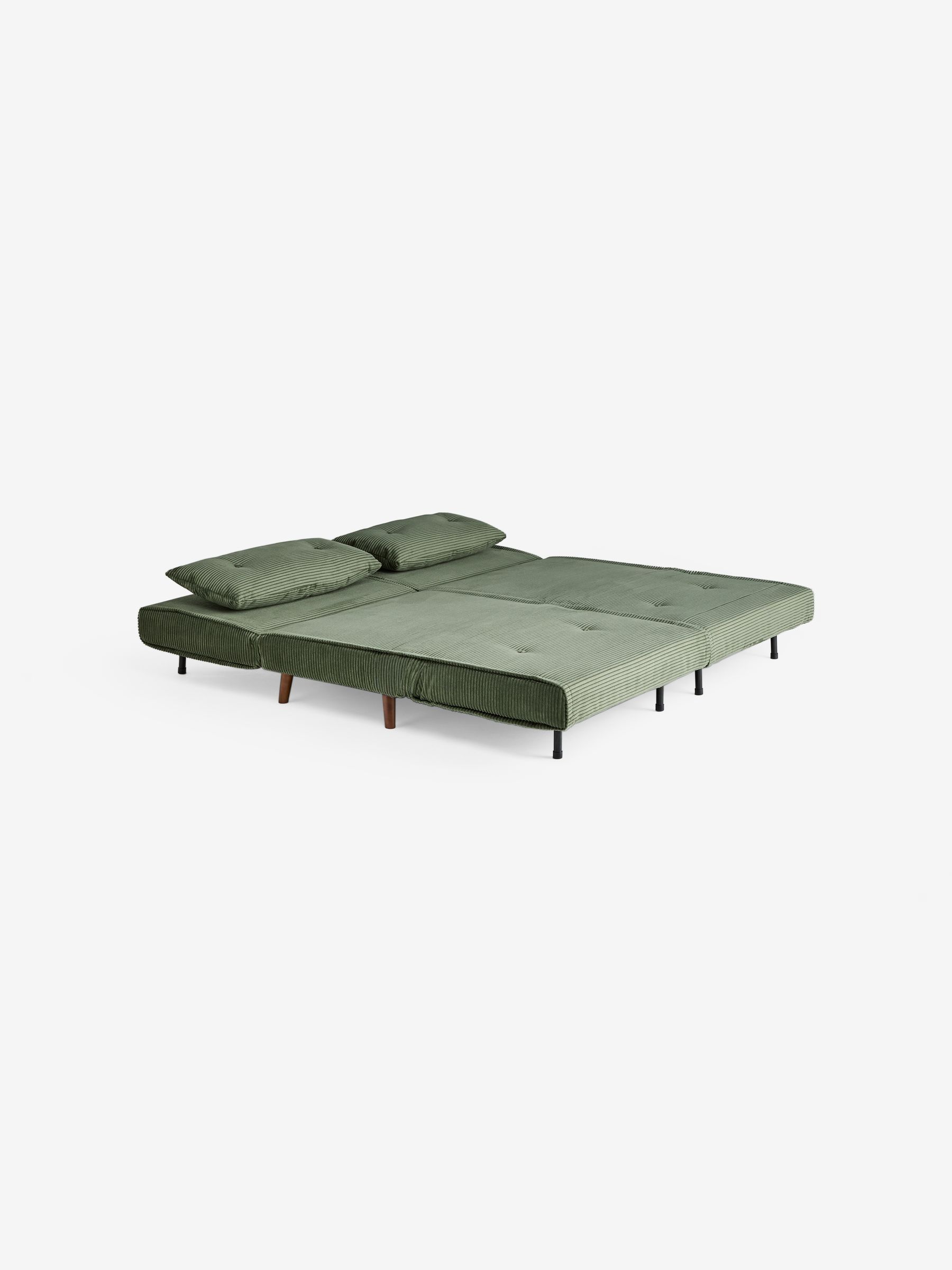 Haru 4 Seater Sofa Bed in Olive Green Corduroy - Image 6 of 6