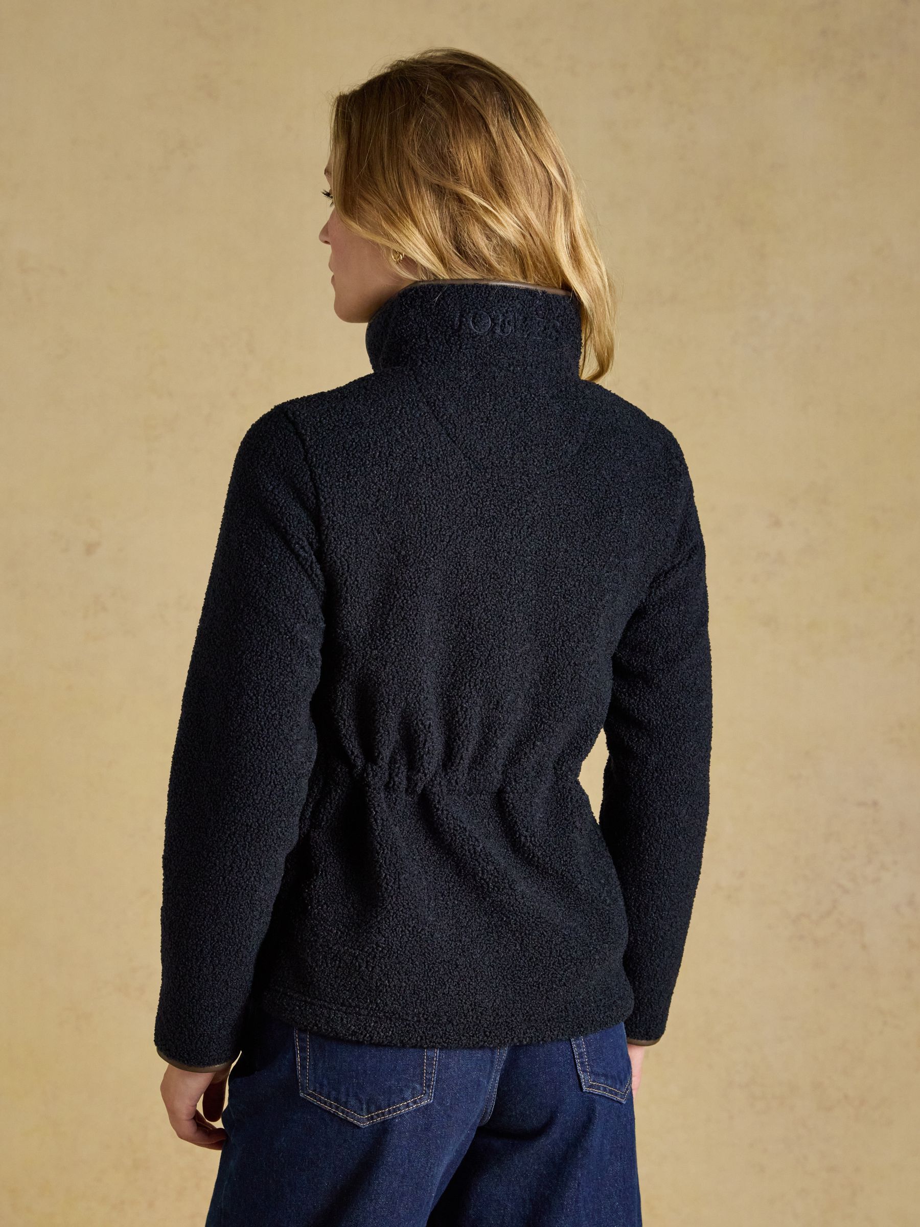 Heritage Navy Regular Zip Through Borg Fleece - Image 2 of 10
