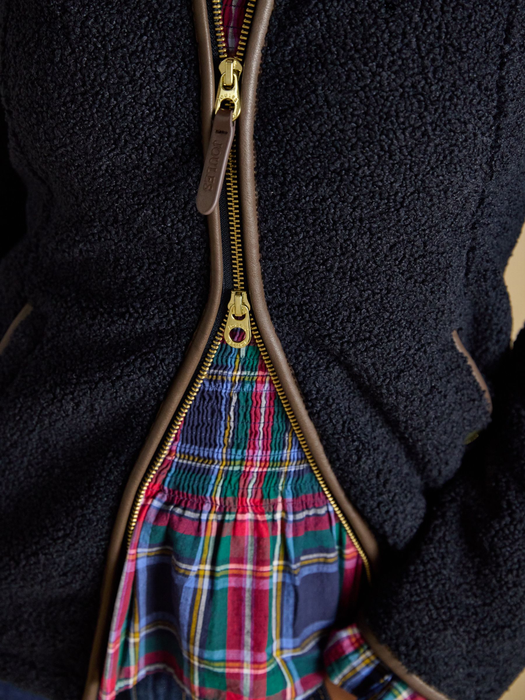 Heritage Navy Regular Zip Through Borg Fleece - Image 6 of 10